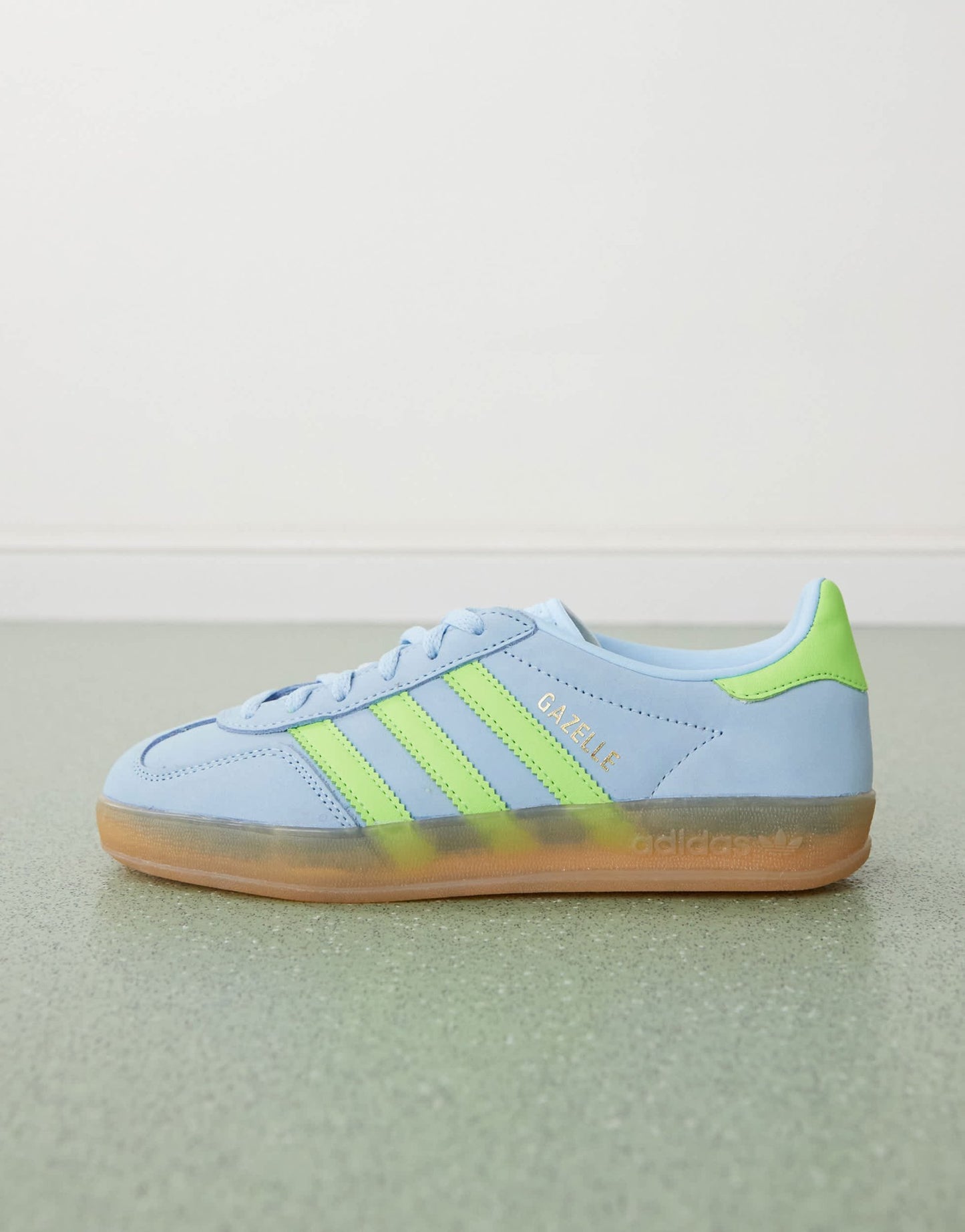 adidas Originals Gazelle Indoor trainers in blue and green nubuck - ASOS Sample Sale EU Store