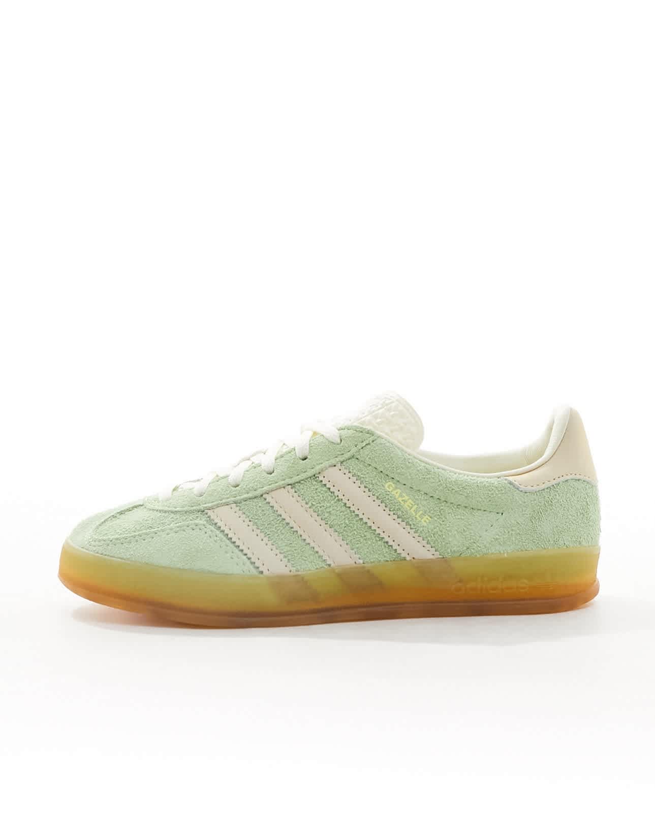 adidas Originals Gazelle Indoor trainers in lime green and cream - ASOS Sample Sale EU Store