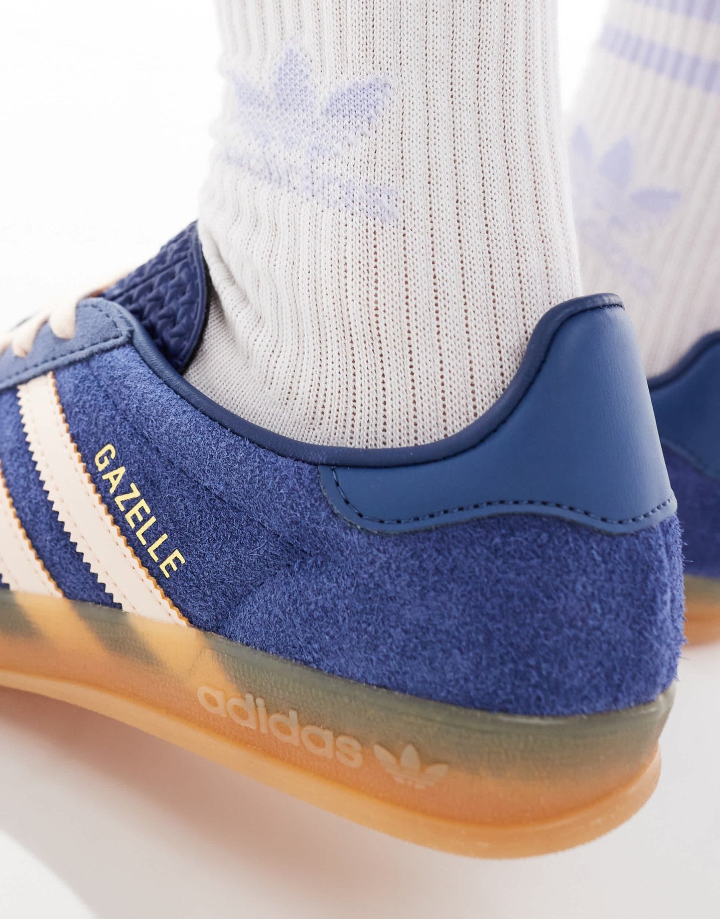 adidas Originals Gazelle Indoor trainers in navy and pink with gum sole - ASOS Sample Sale EU Store