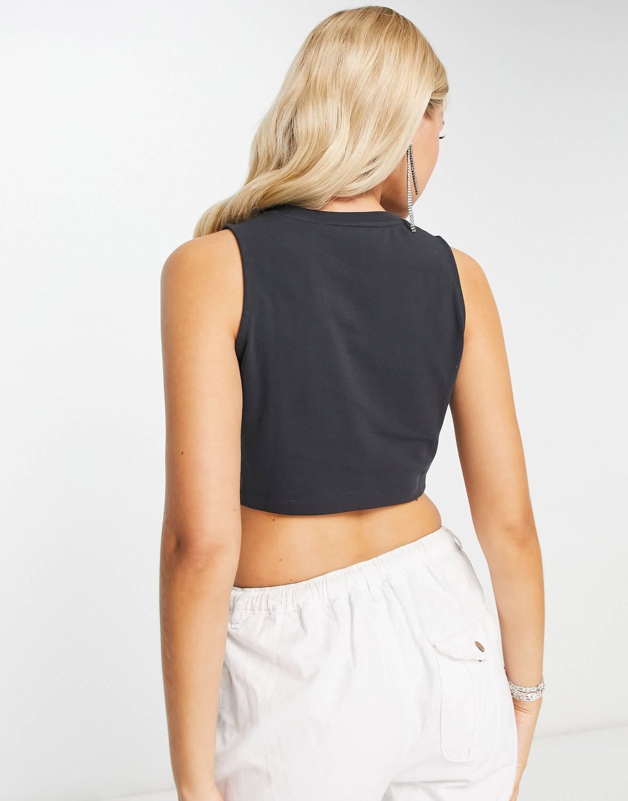 adidas Originals Gothcore 3 stripe vest in black - CHARCOAL - ASOS Sample Sale EU Store
