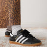 adidas Originals Hamburg trainers in black and white