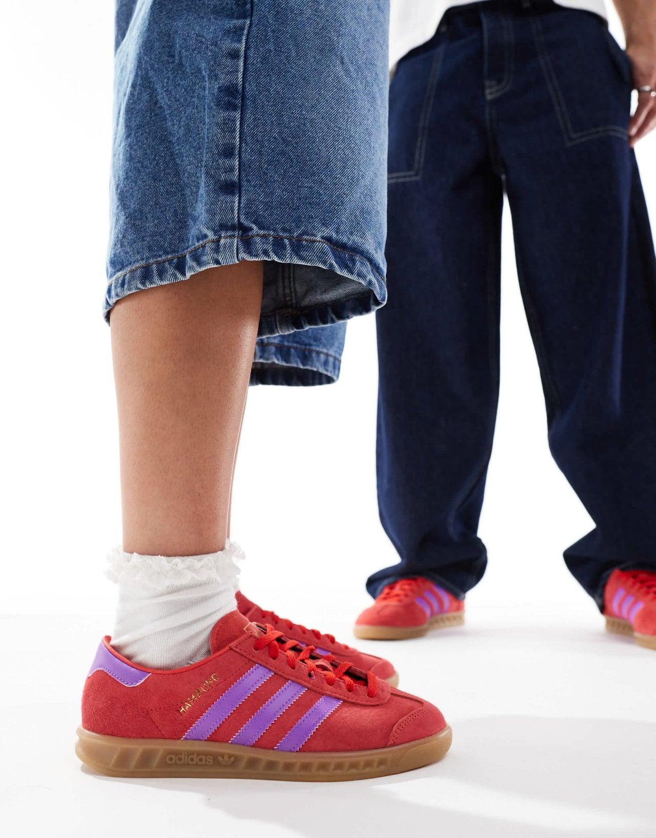 adidas Originals Hamburg trainers in red and purple - ASOS Sample Sale EU Store
