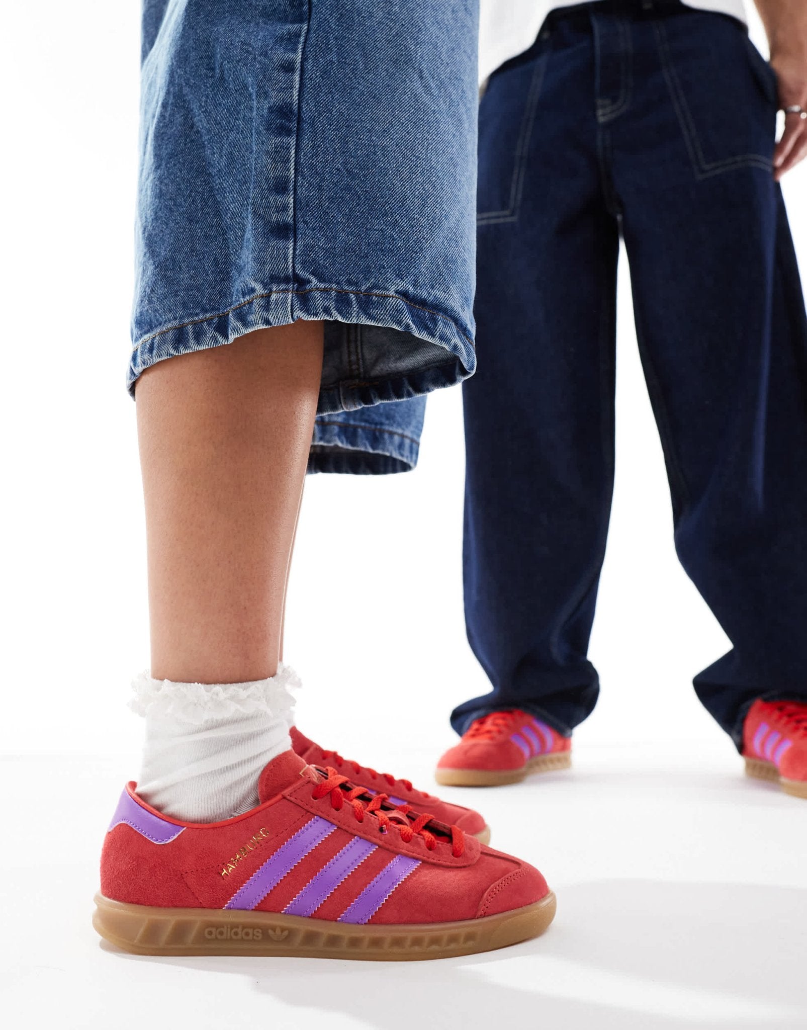 adidas Originals Hamburg trainers in red and purple - ASOS Sample Sale EU Store