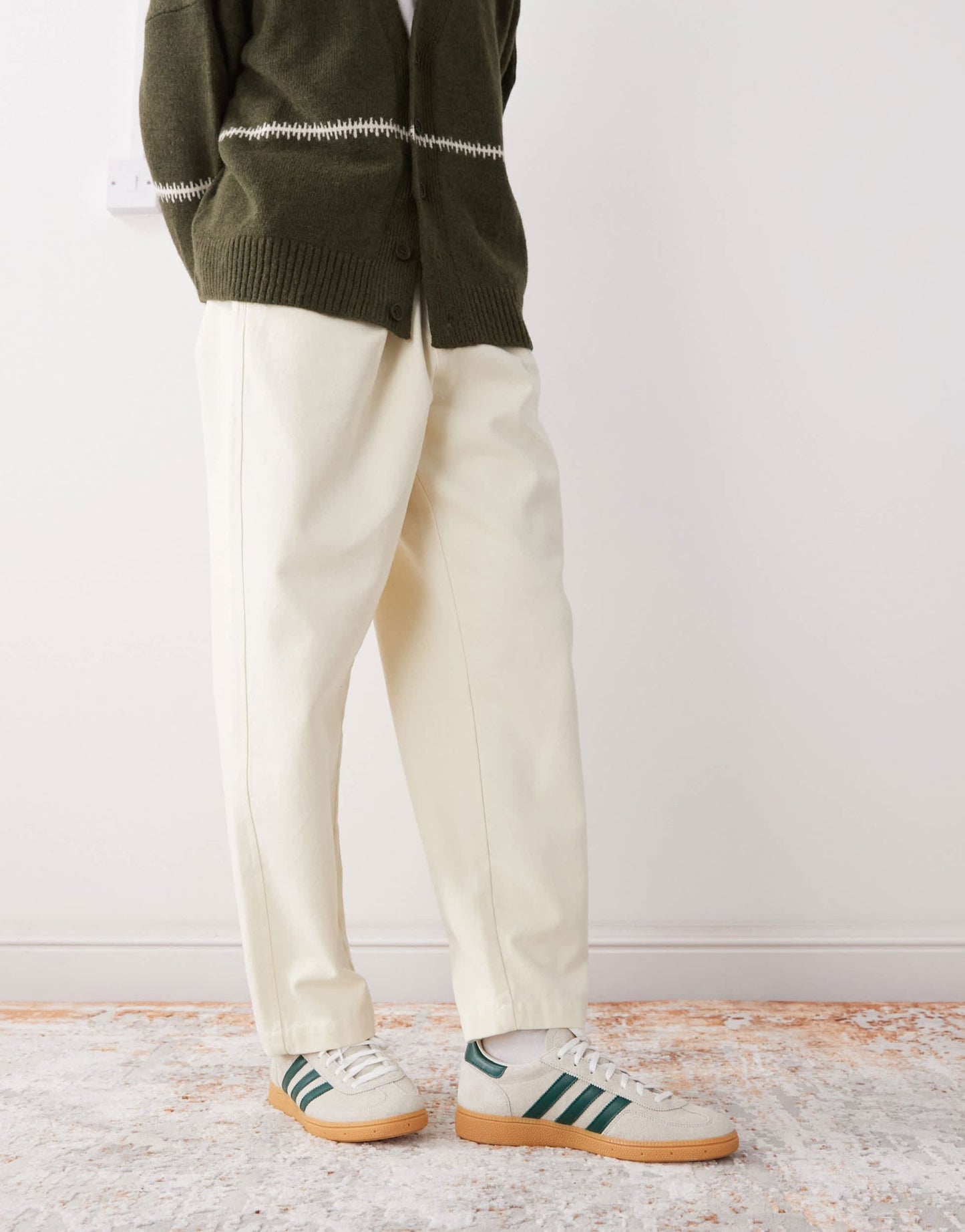 adidas Originals Handball Spezial trainers in cream and green - ASOS Sample Sale EU Store