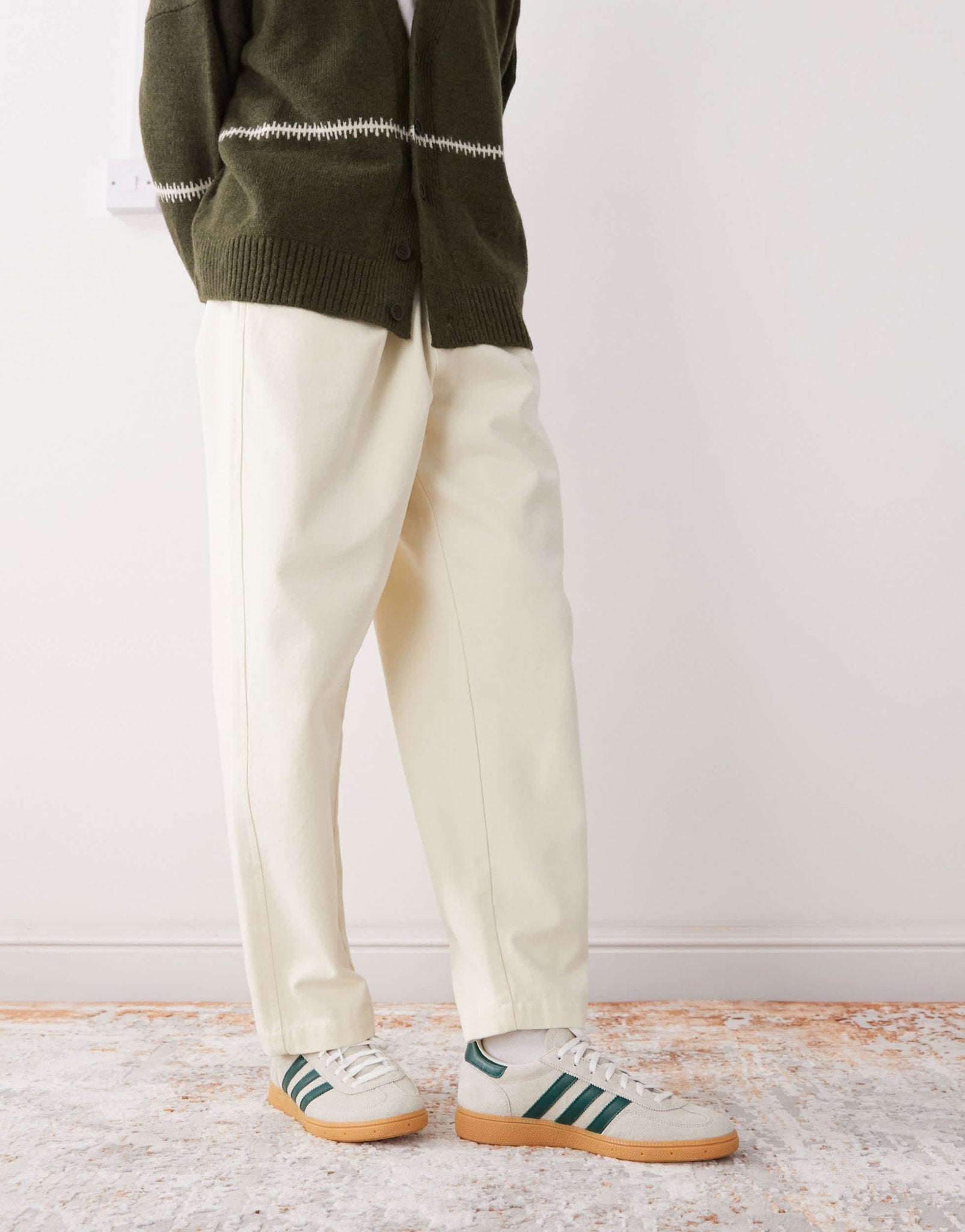 adidas Originals Handball Spezial trainers in cream and green - ASOS Sample Sale EU Store