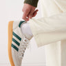adidas Originals Handball Spezial trainers in cream and green