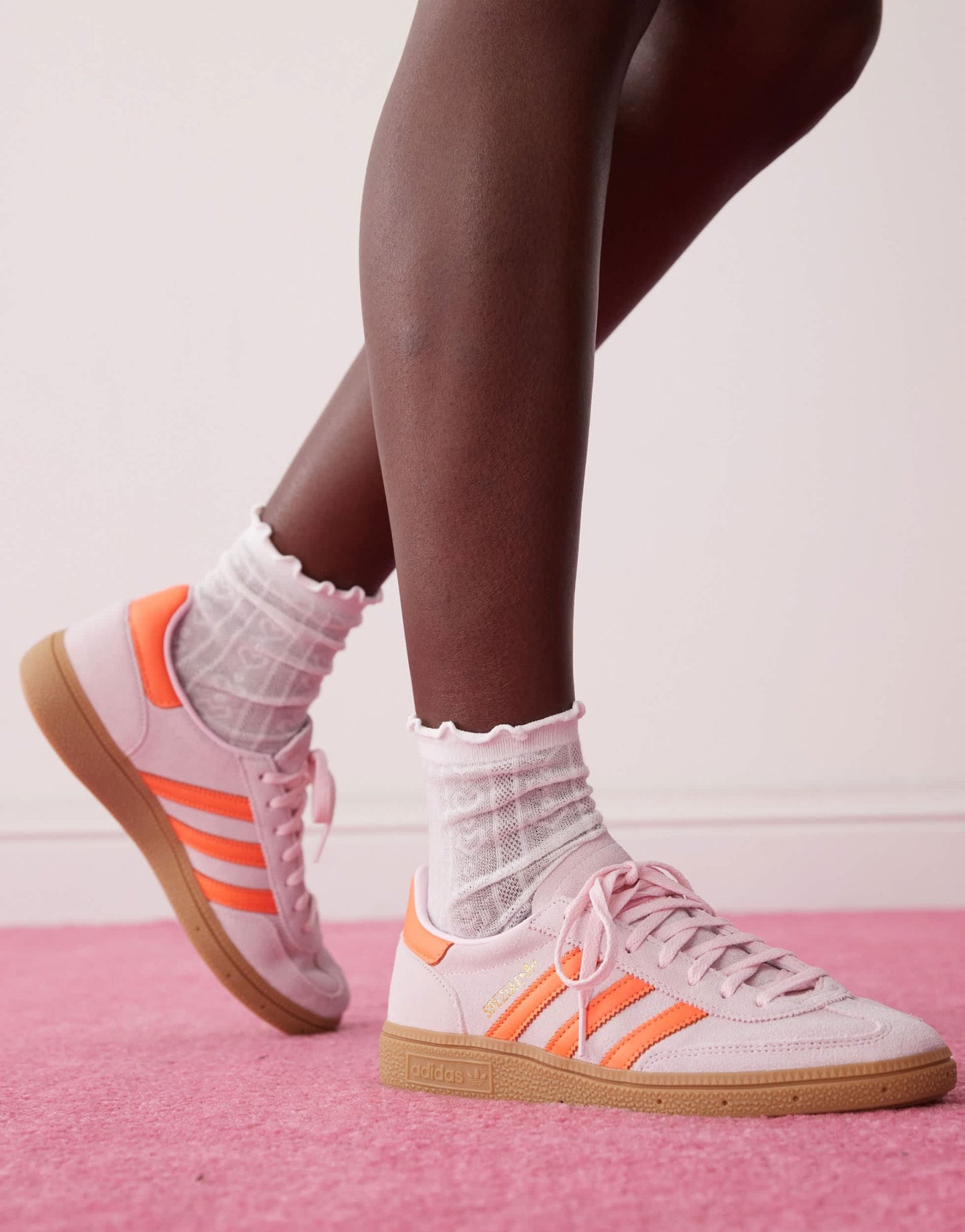adidas Originals Handball Spezial trainers in pink and orange - ASOS Sample Sale EU Store