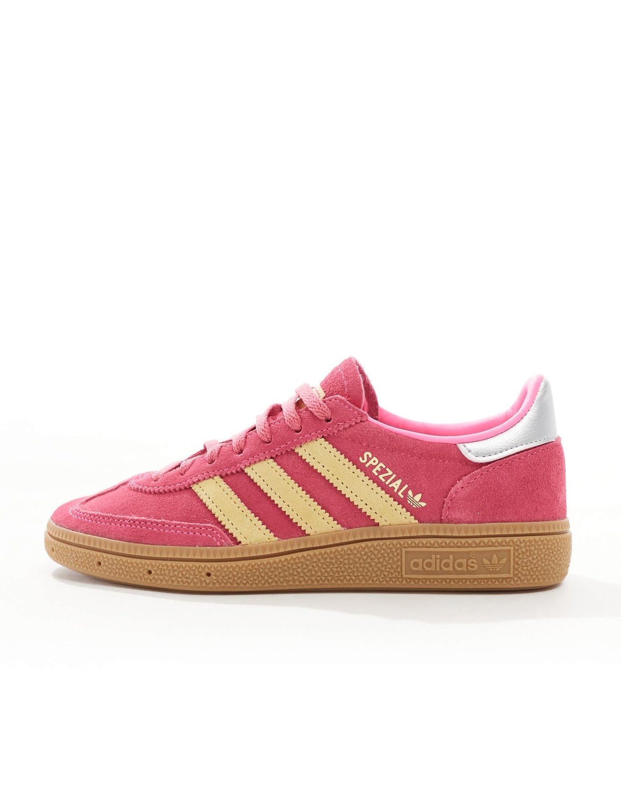 adidas Originals Handball Spezial trainers in pink and yellow with gum sole - ASOS Sample Sale EU Store