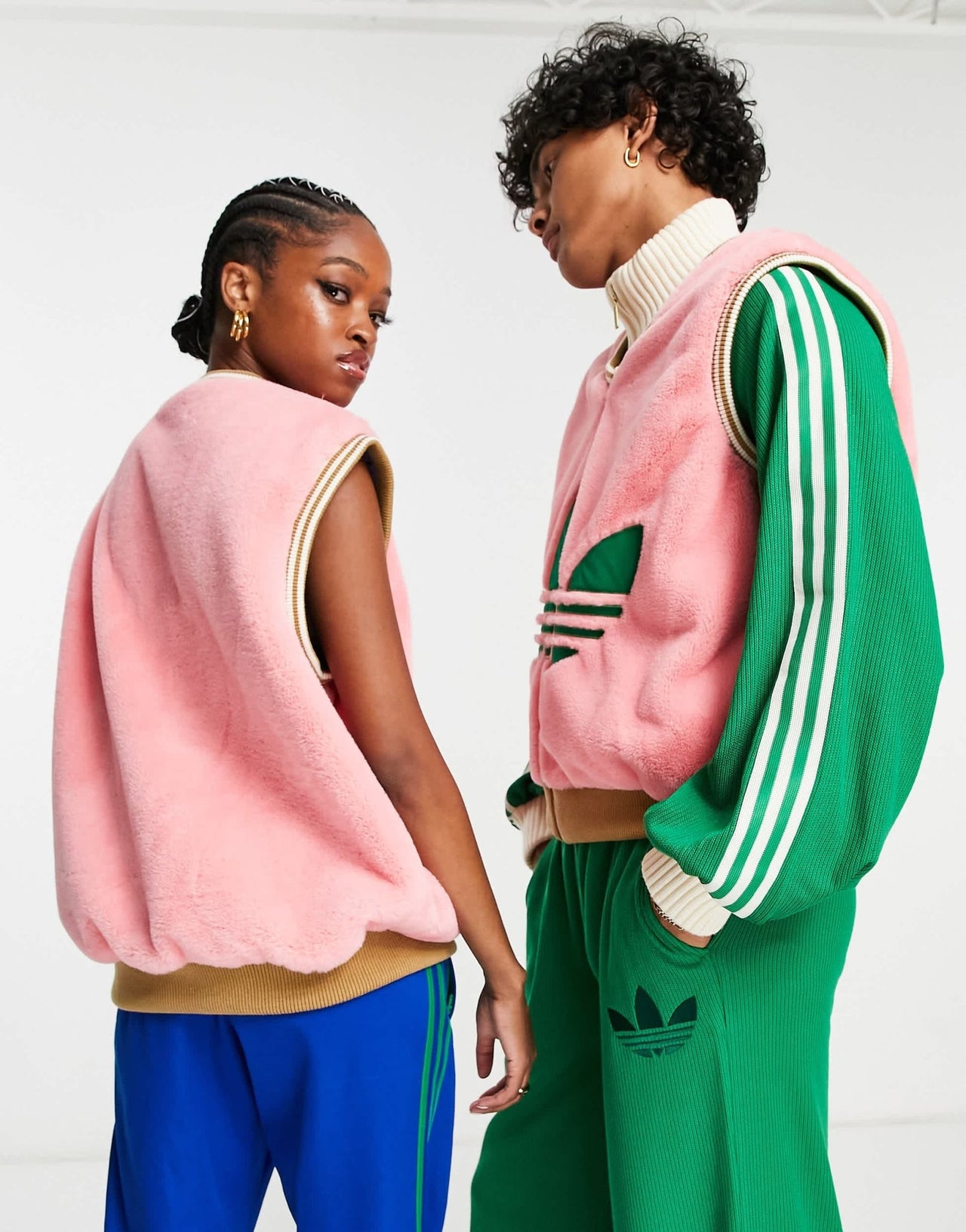 adidas Originals Heritage trefoil logo vest in pink and green - ASOS Sample Sale EU Store