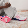 adidas Originals Megaride trainers in white and pink