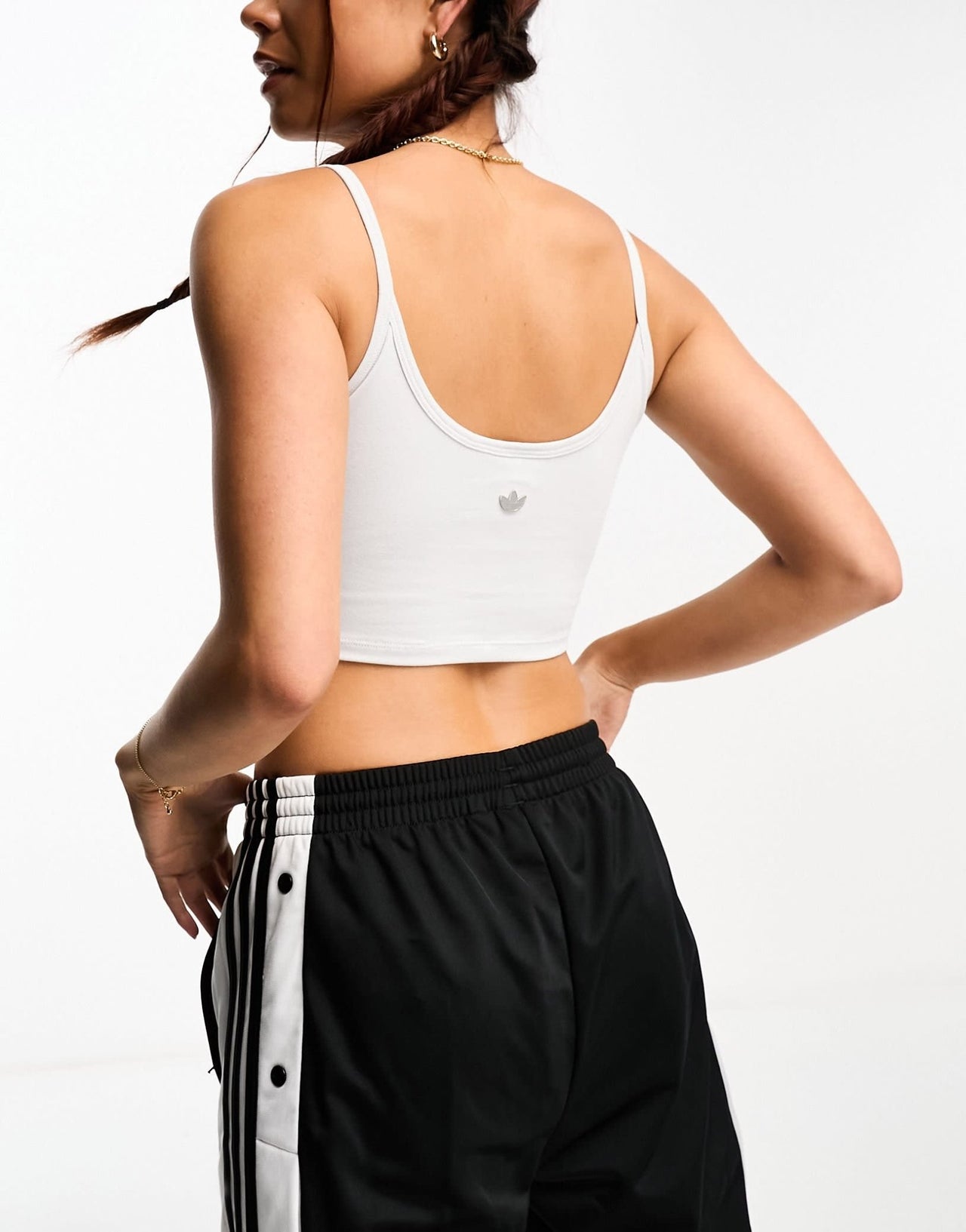 adidas Originals metamoto bralette in light grey - ASOS Sample Sale EU Store