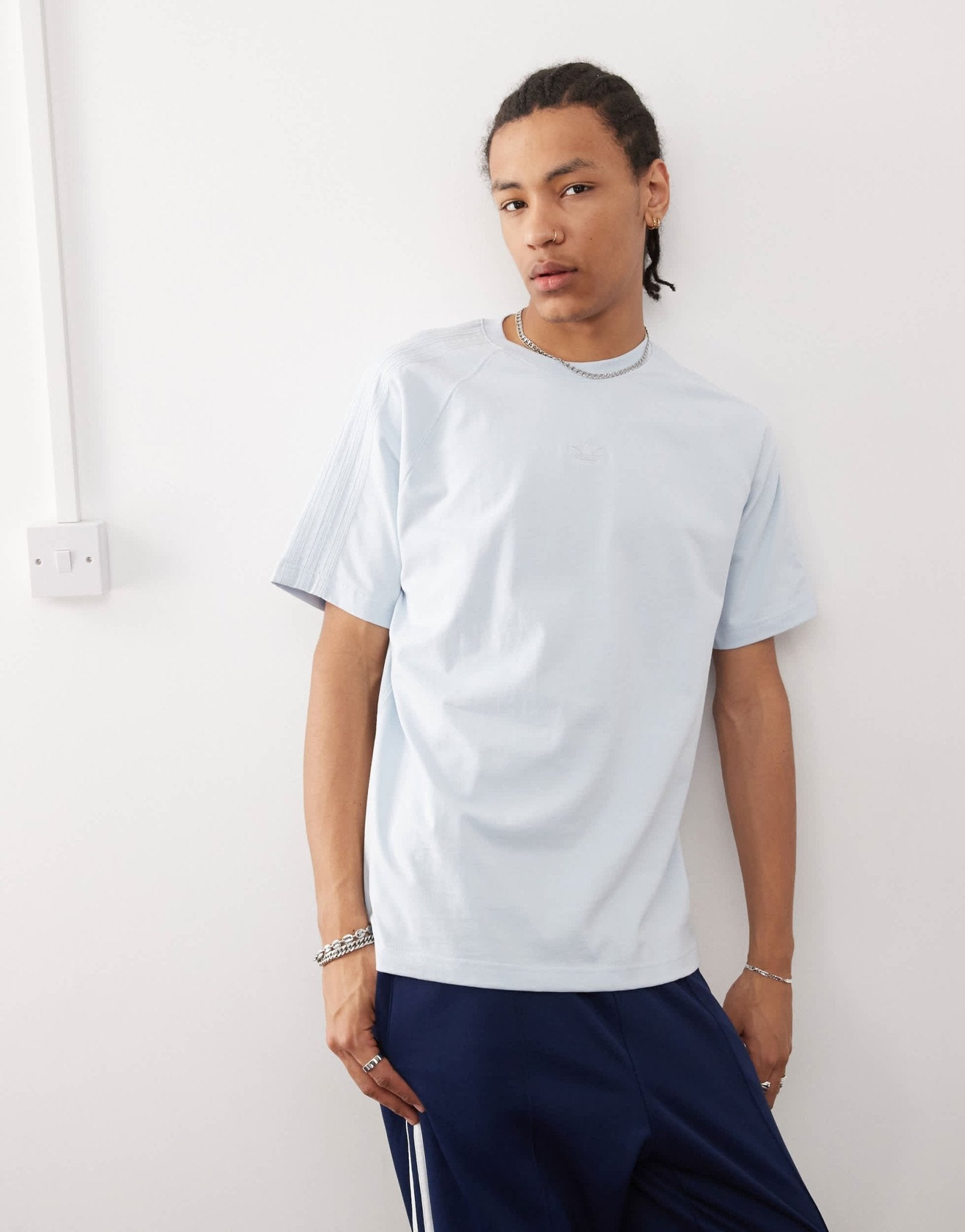adidas Originals Premium Essentials t-shirt in blue - ASOS Sample Sale EU Store