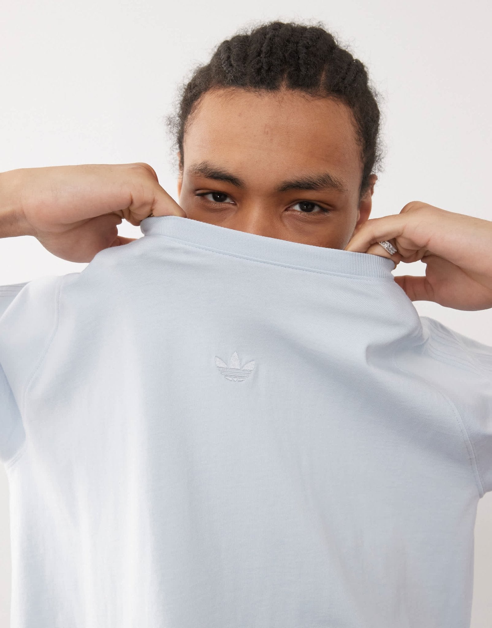 adidas Originals Premium Essentials t-shirt in blue - ASOS Sample Sale EU Store