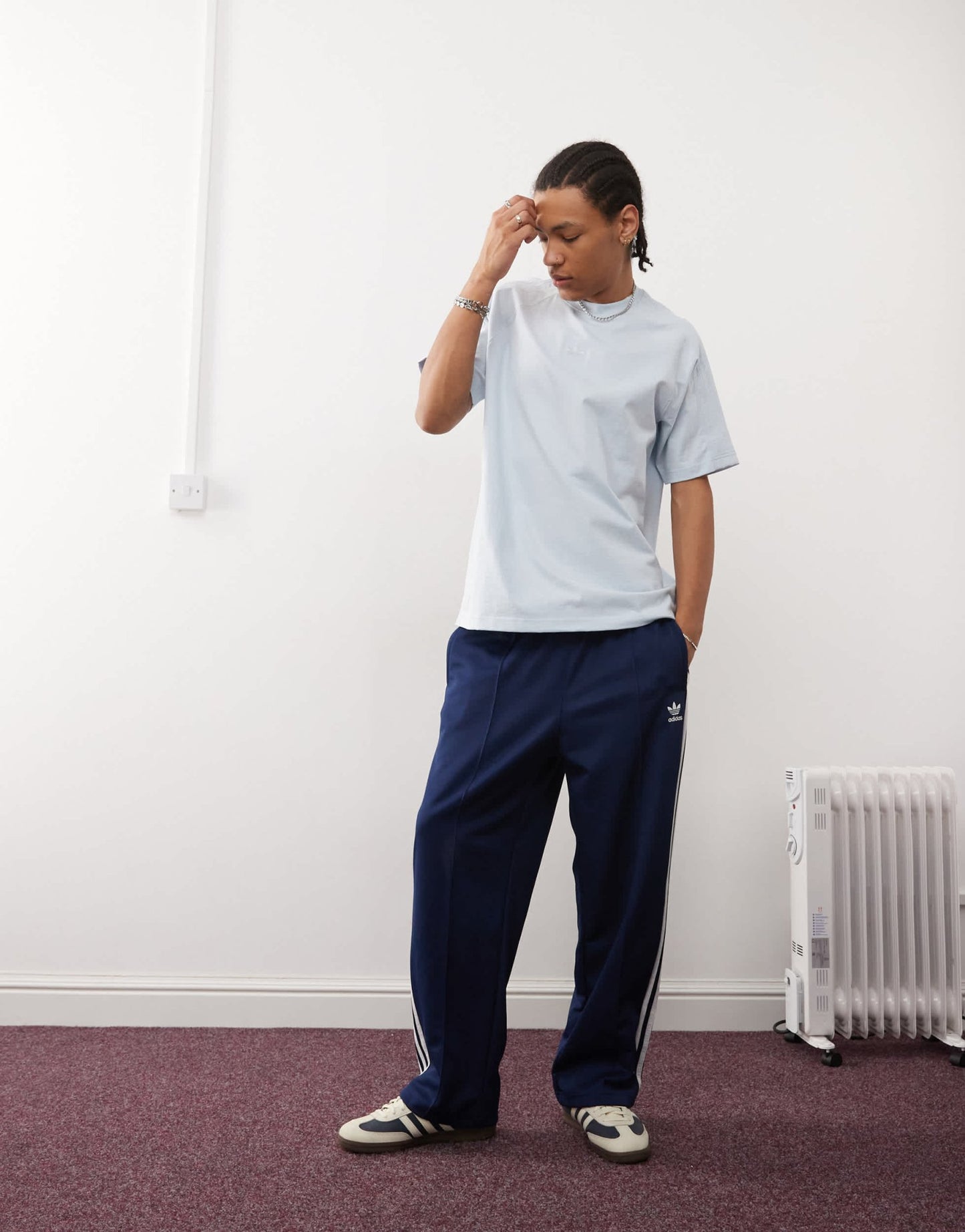 adidas Originals Premium Essentials t-shirt in blue - ASOS Sample Sale EU Store