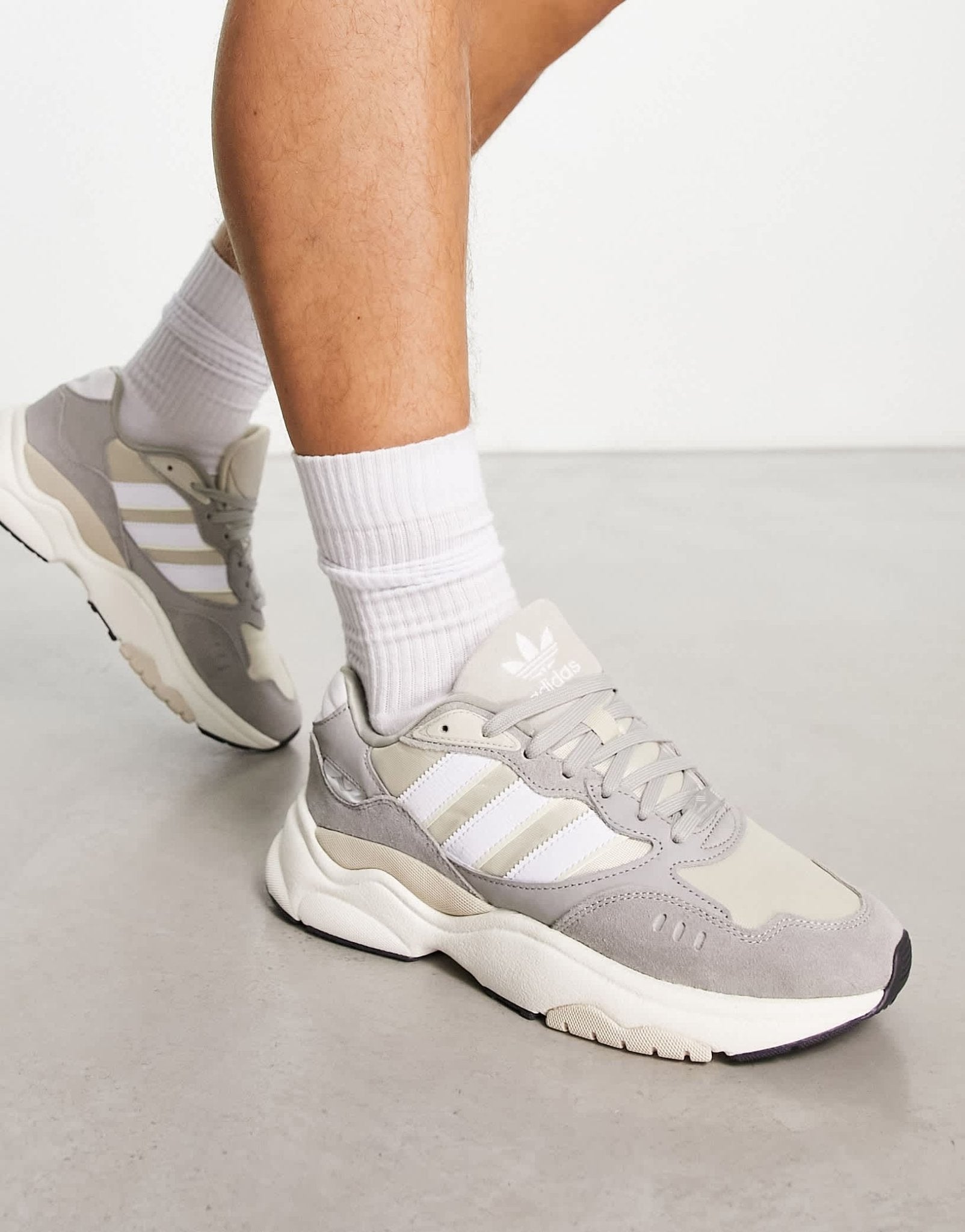 adidas Originals Retropy F90 trainers in grey tones - ASOS Sample Sale EU Store