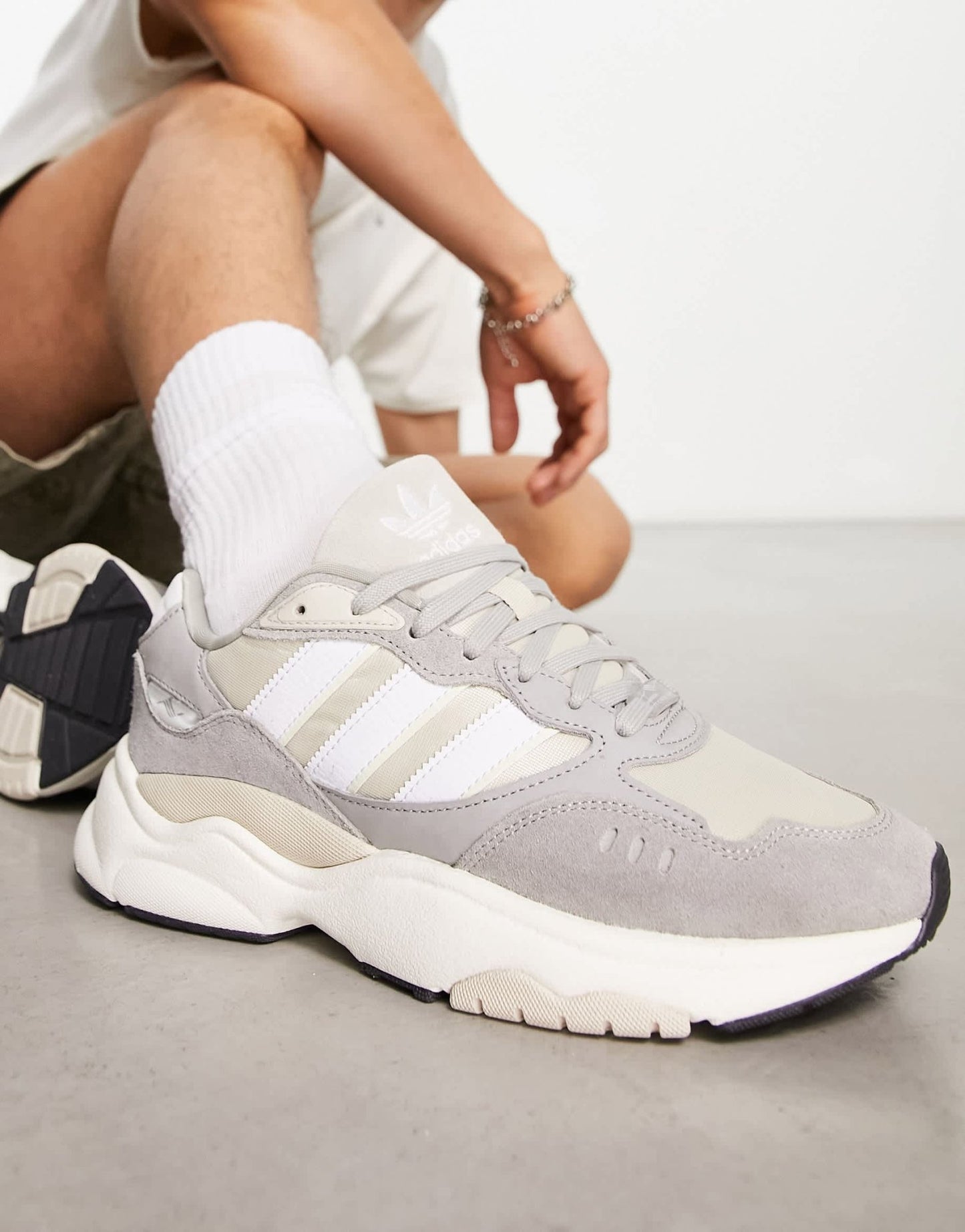 adidas Originals Retropy F90 trainers in grey tones - ASOS Sample Sale EU Store