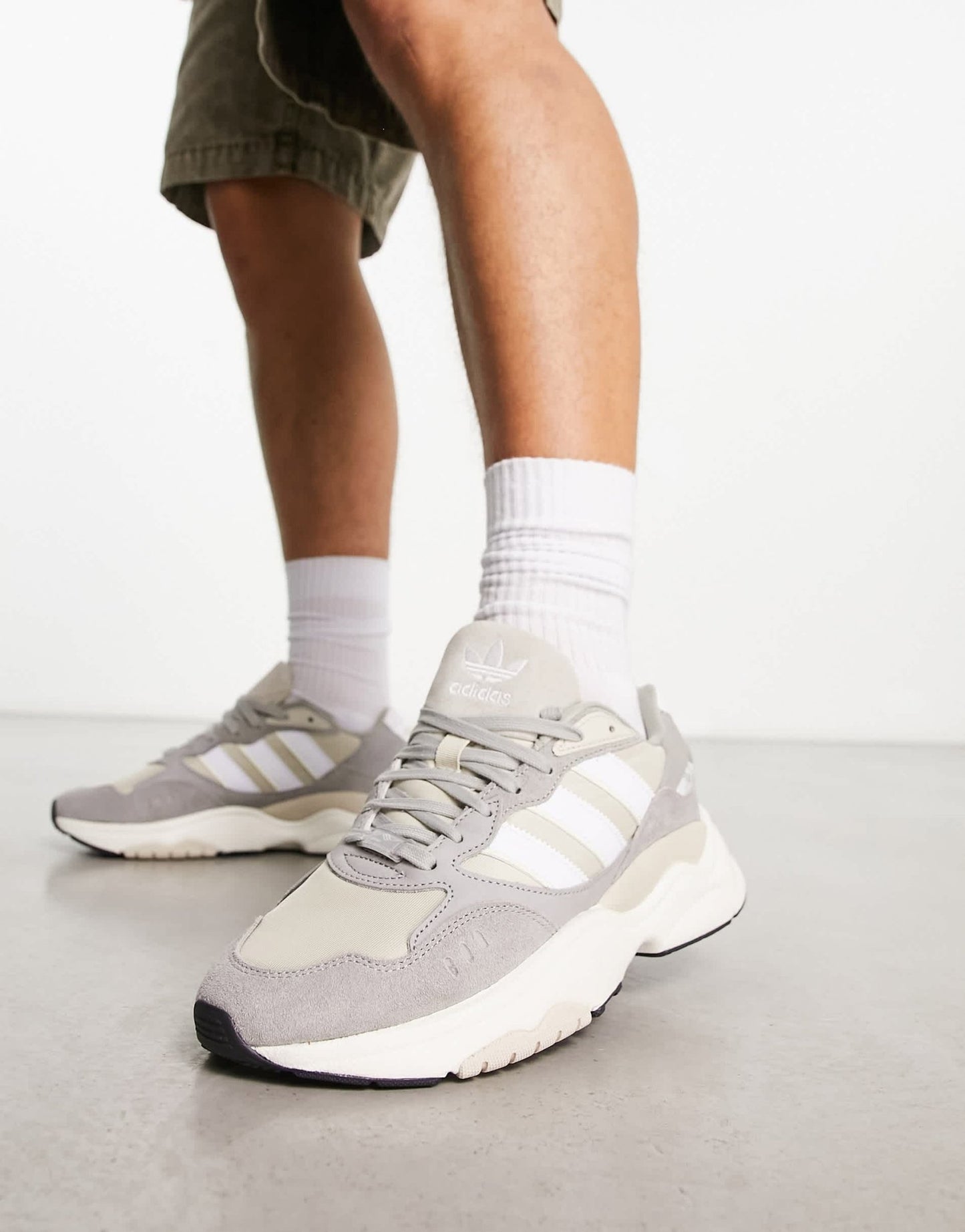 adidas Originals Retropy F90 trainers in grey tones - ASOS Sample Sale EU Store