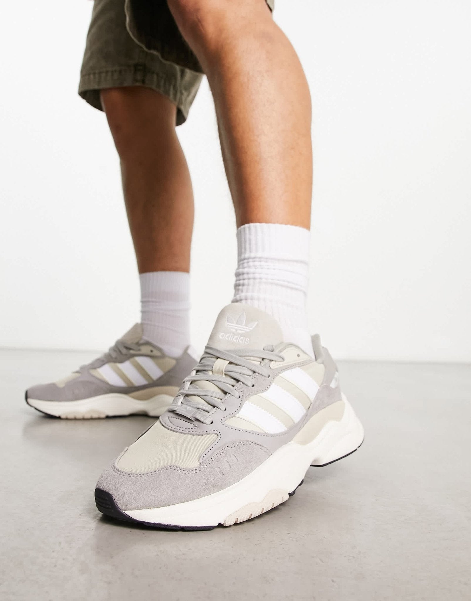 adidas Originals Retropy F90 trainers in grey tones - ASOS Sample Sale EU Store