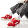 adidas Originals Rivalry Low trainers in retro red and off white