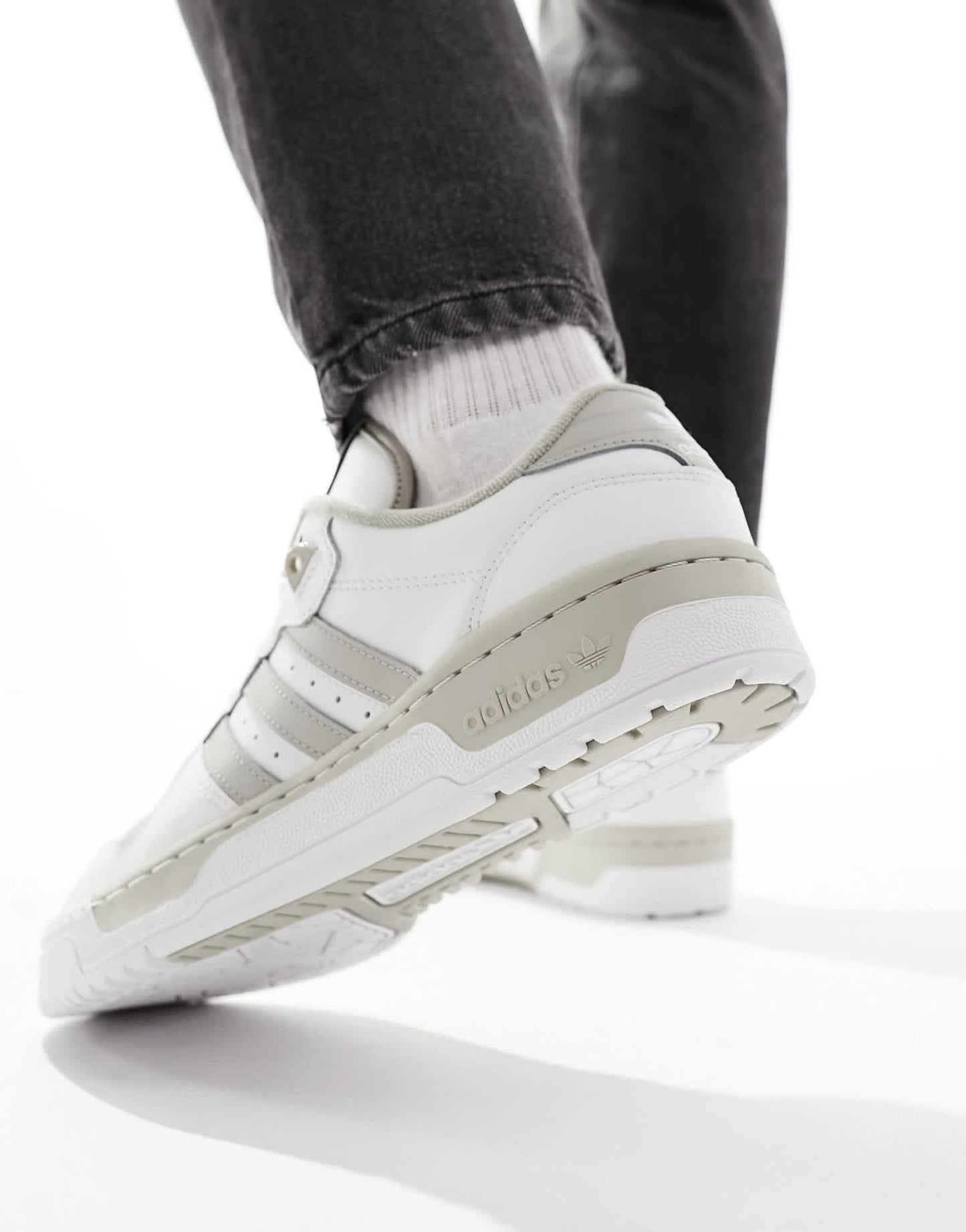 adidas Originals Rivalry Low trainers in white and grey - ASOS Sample Sale EU Store
