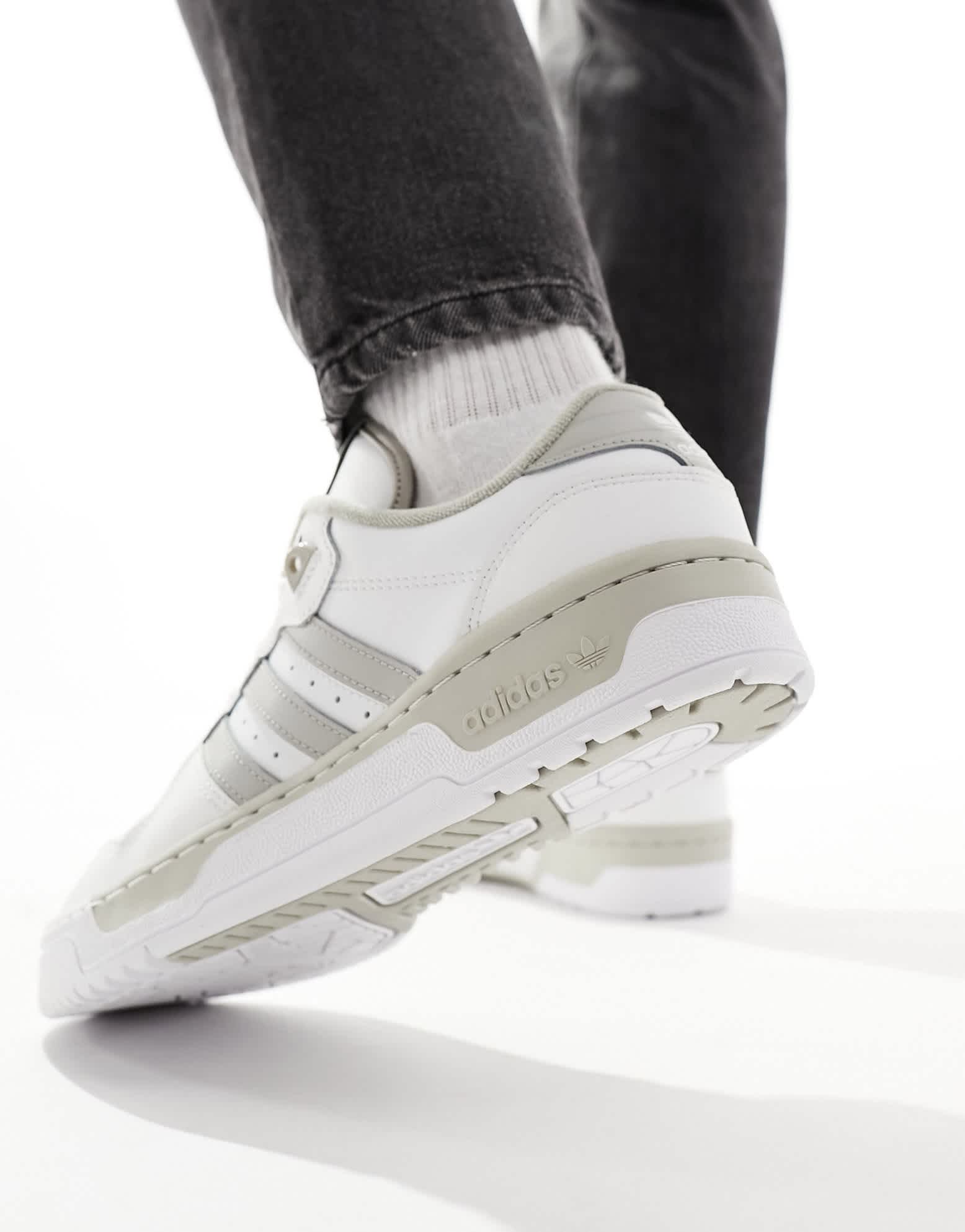adidas Originals Rivalry Low trainers in white and grey - ASOS Sample Sale EU Store