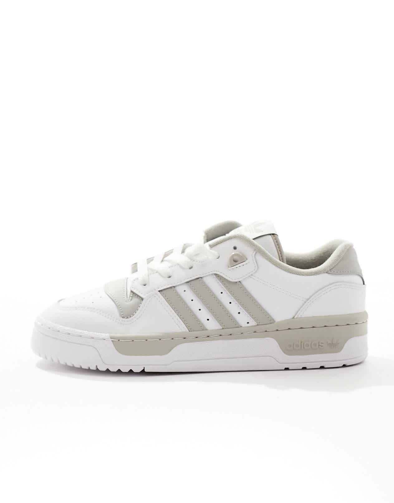 adidas Originals Rivalry Low trainers in white and grey - ASOS Sample Sale EU Store