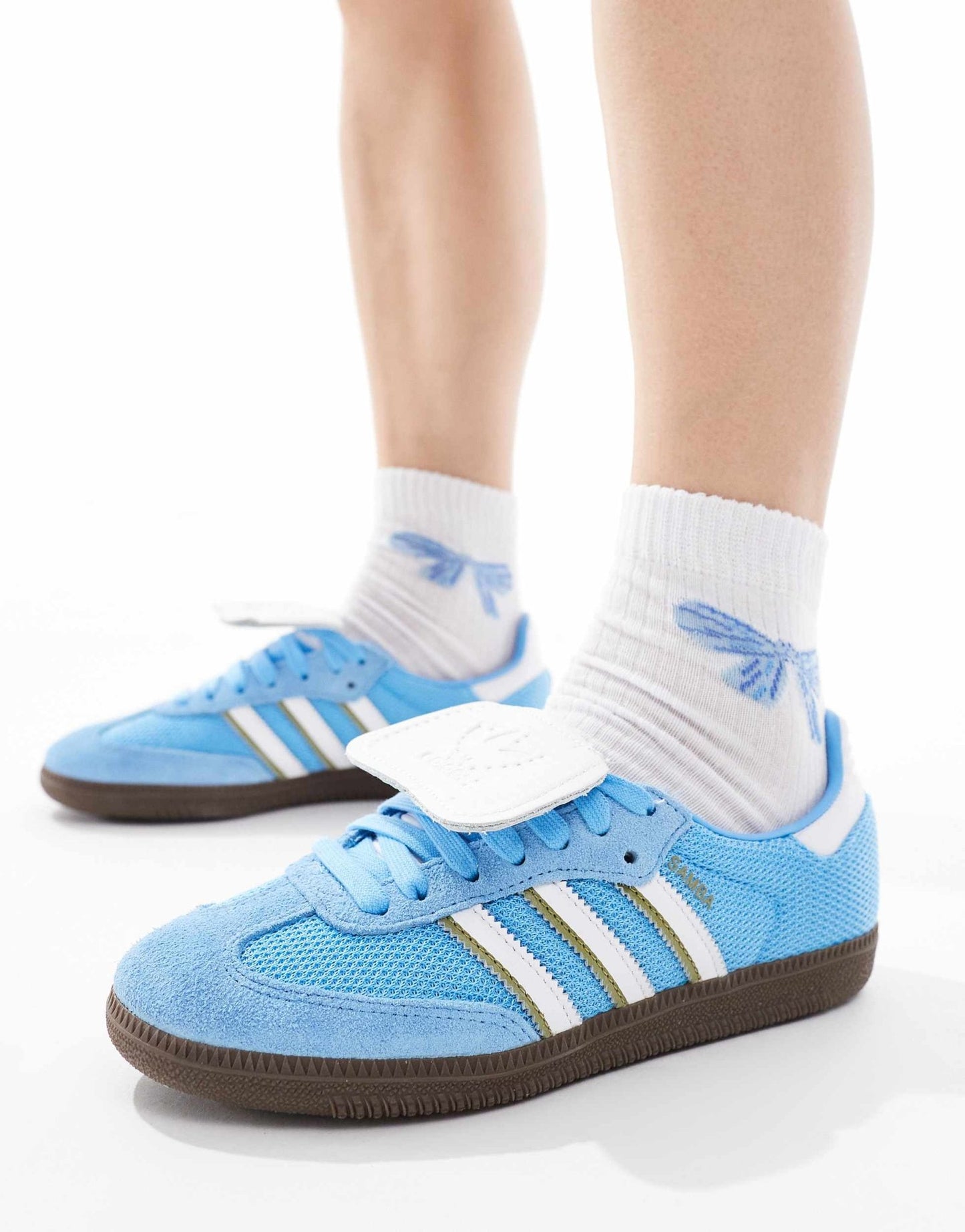 adidas Originals Samba LT trainers in blue and white - ASOS Sample Sale EU Store
