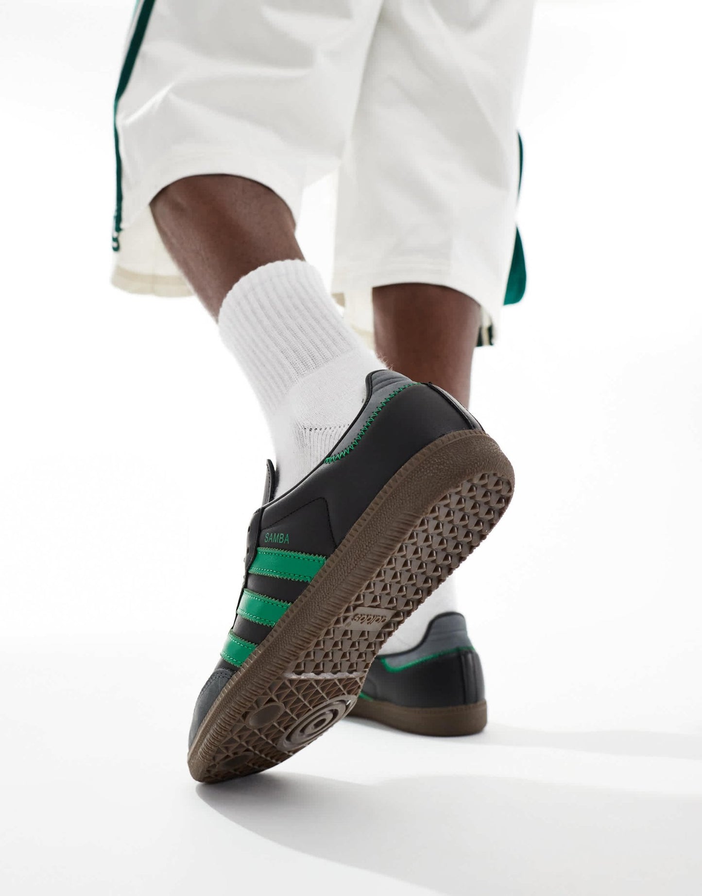 adidas Originals Samba OG in black and green - ASOS Sample Sale EU Store