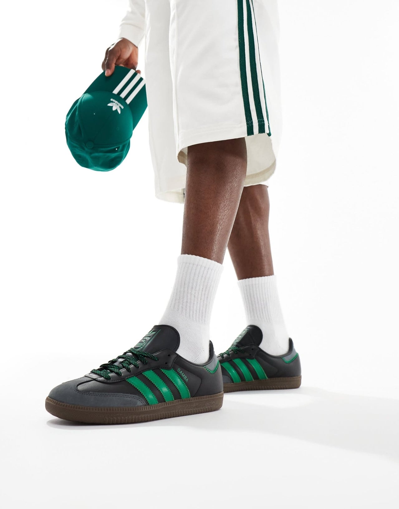 adidas Originals Samba OG in black and green - ASOS Sample Sale EU Store
