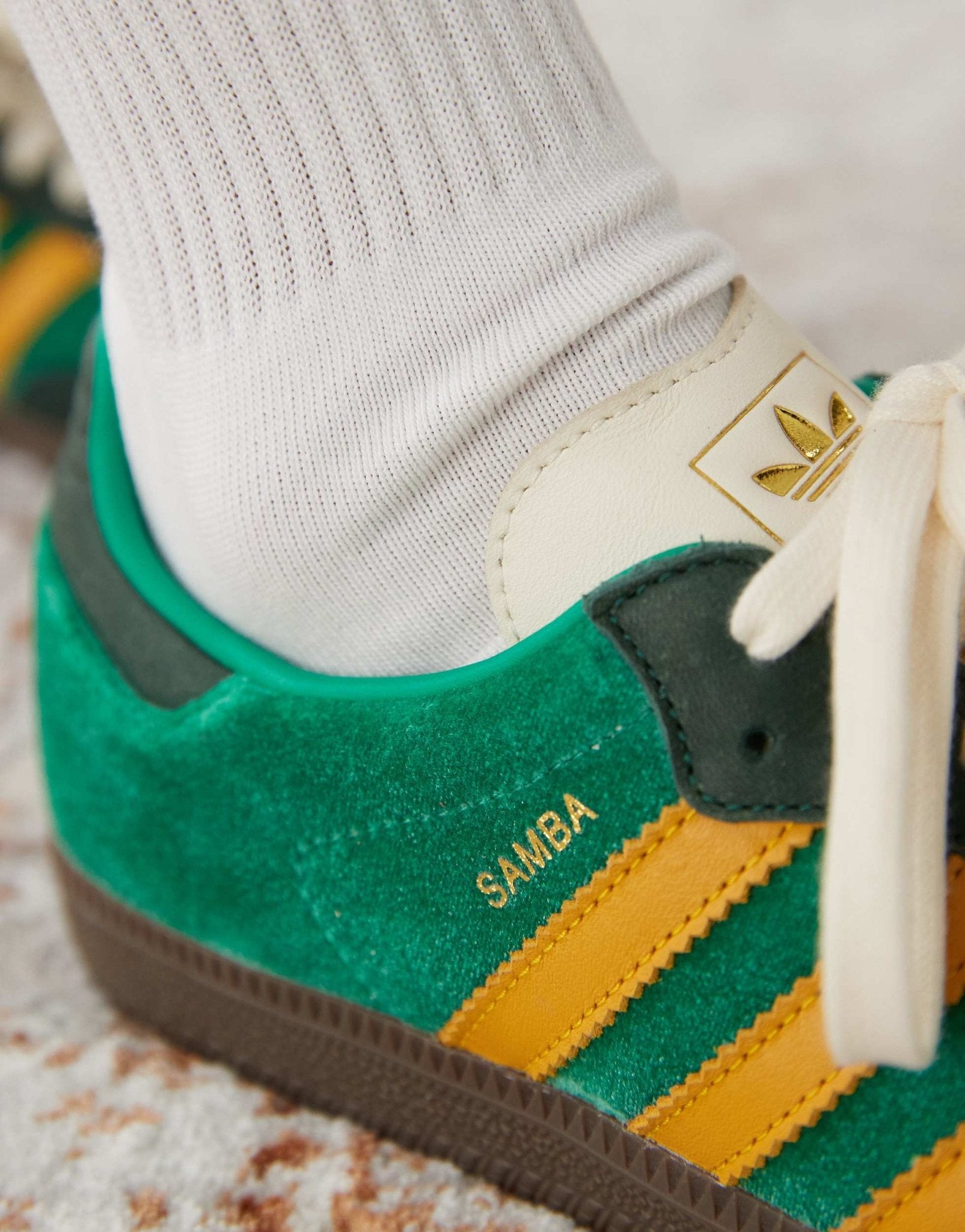 adidas Originals Samba OG trainers in green and yellow - ASOS Sample Sale EU Store