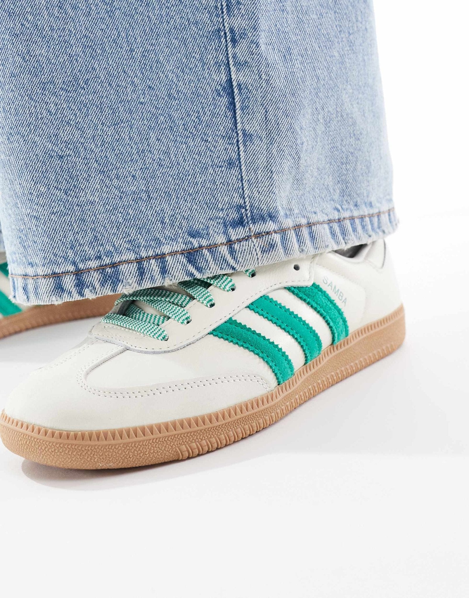 adidas Originals Samba trainers in off white and green - ASOS Sample Sale EU Store