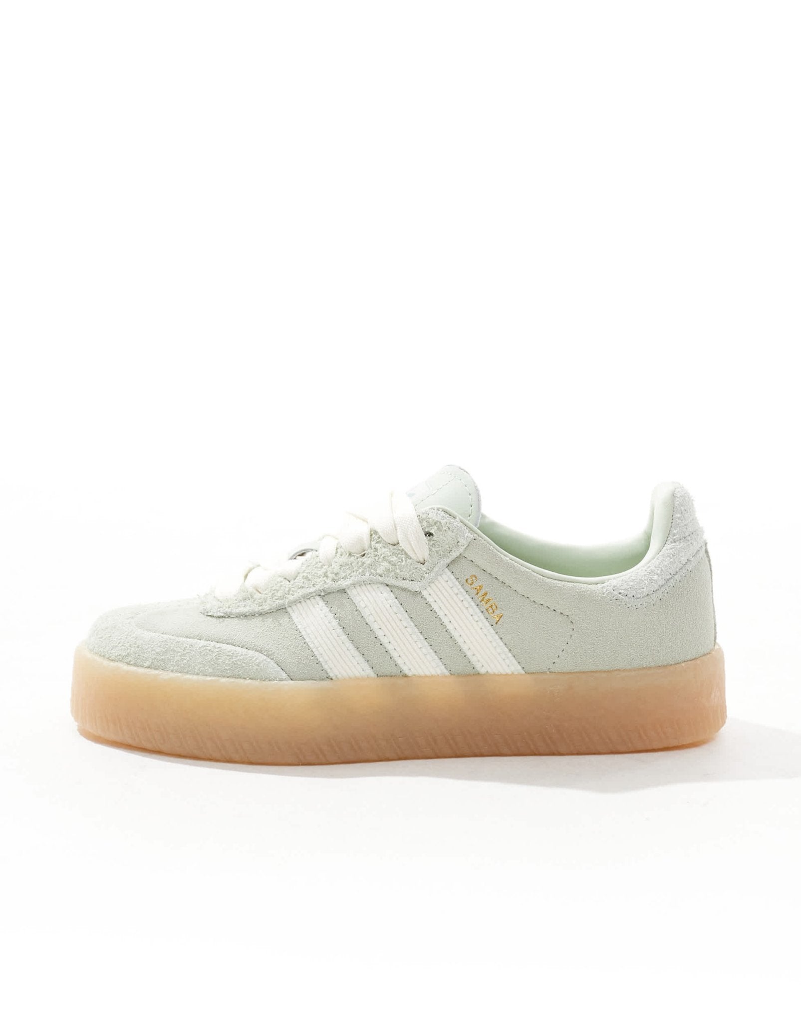 adidas Originals Sambae in green and off white - ASOS Sample Sale EU Store