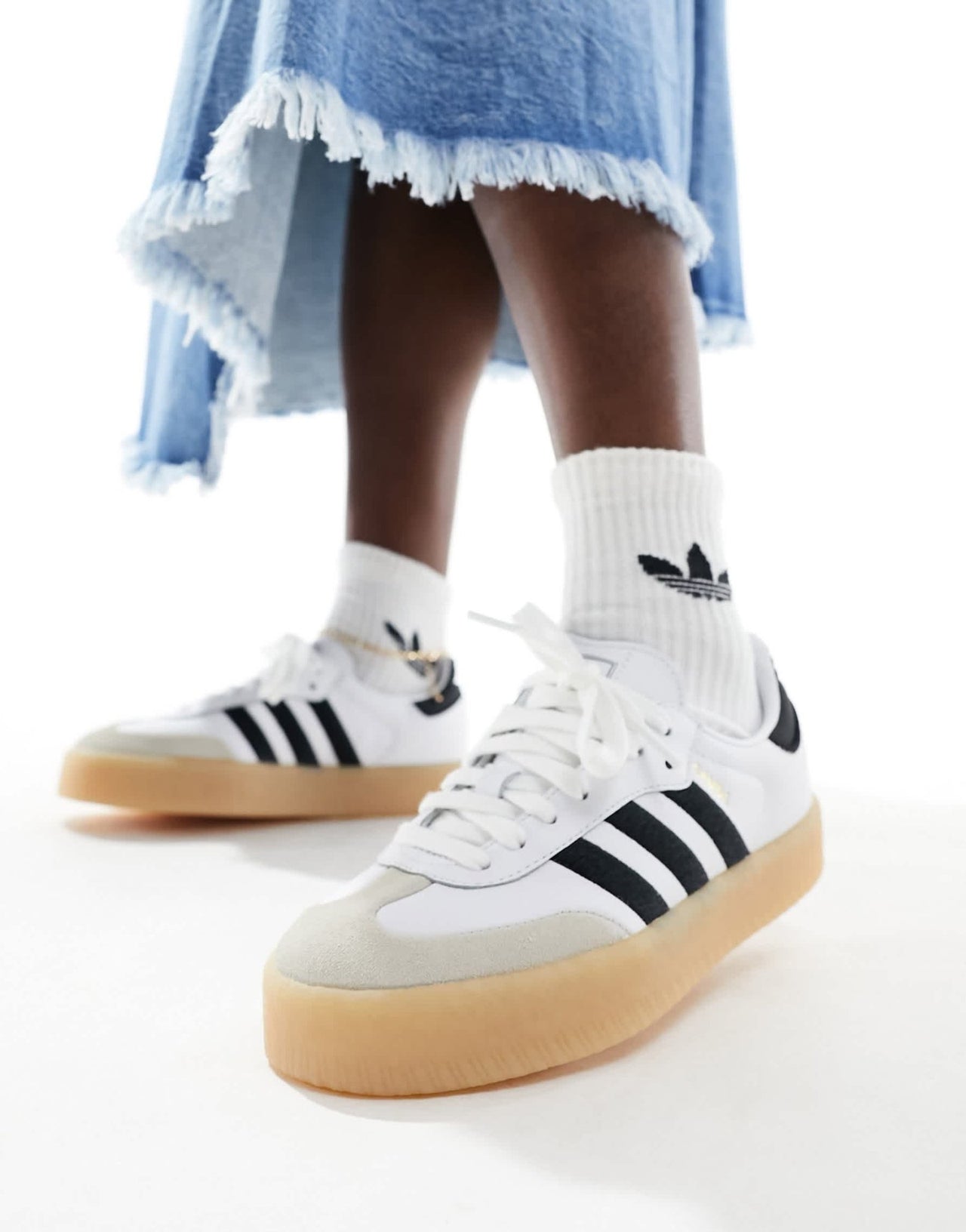adidas Originals Sambae trainers in white and black - ASOS Sample Sale EU Store