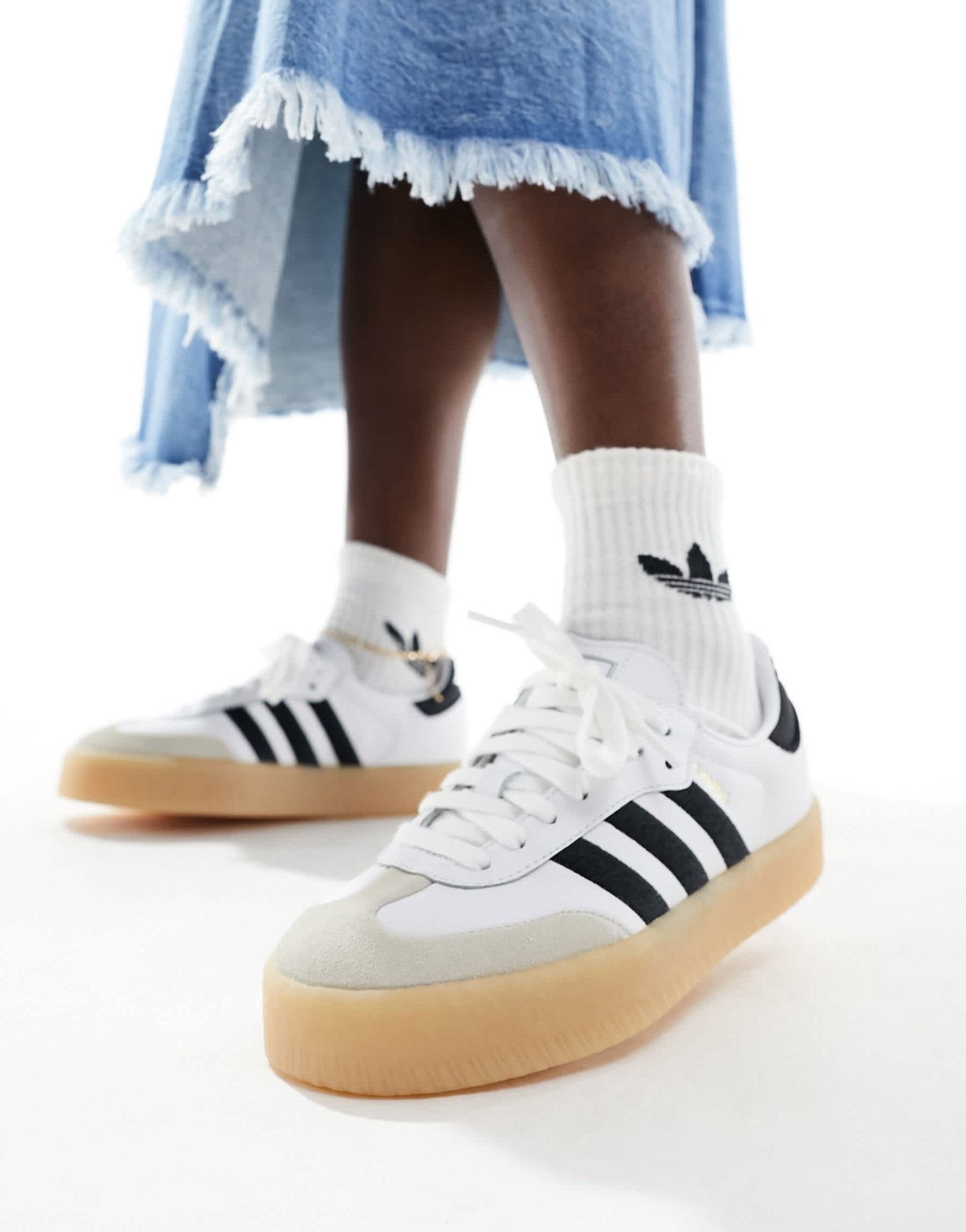 adidas Originals Sambae trainers in white and black - ASOS Sample Sale EU Store