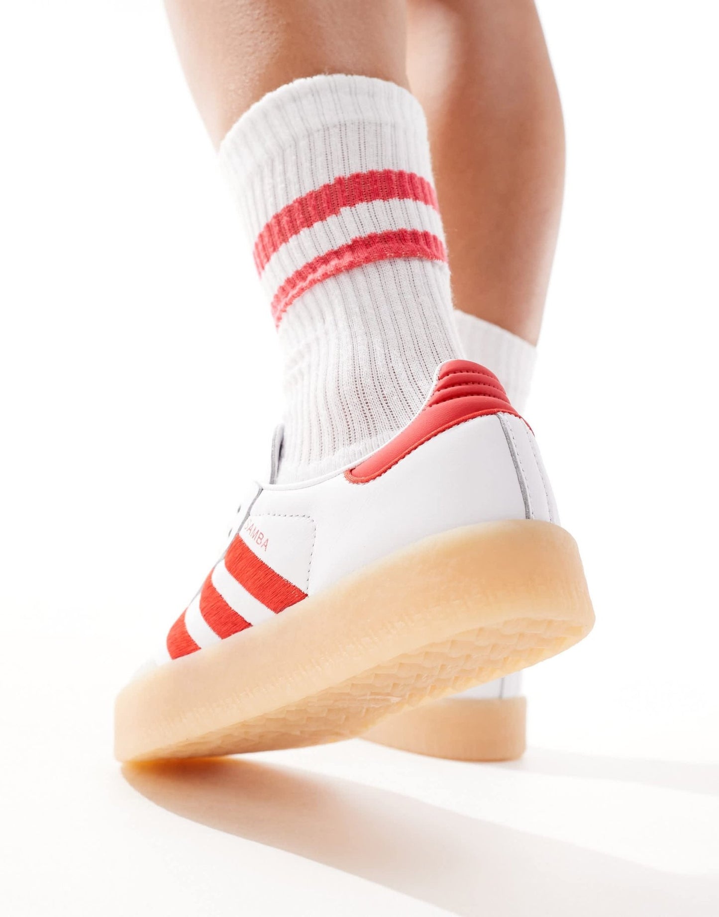 adidas Originals Sambae trainers in white and red - ASOS Sample Sale EU Store