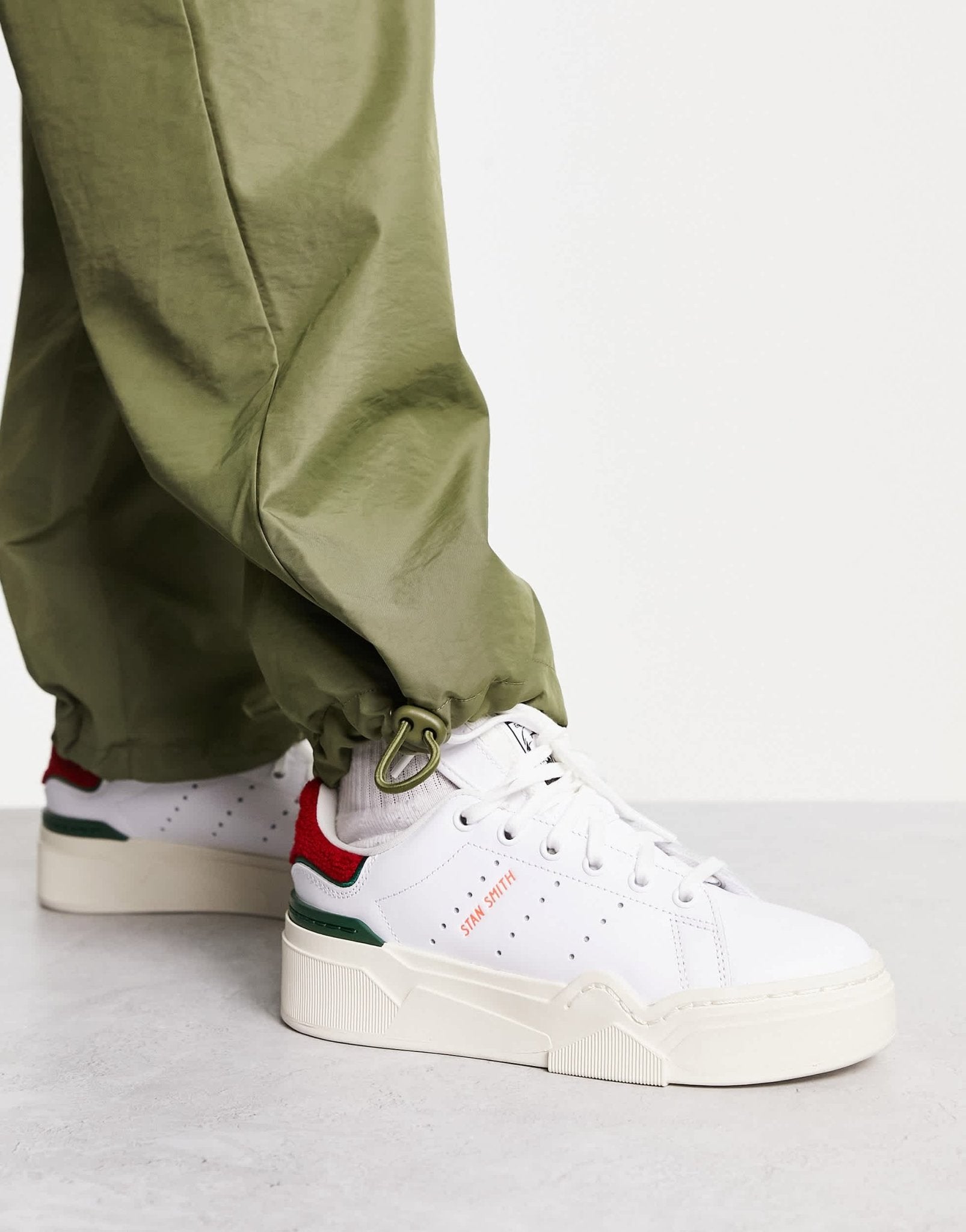 adidas Originals Stan Smith Bonega 2B trainers in white red and green - ASOS Sample Sale EU Store