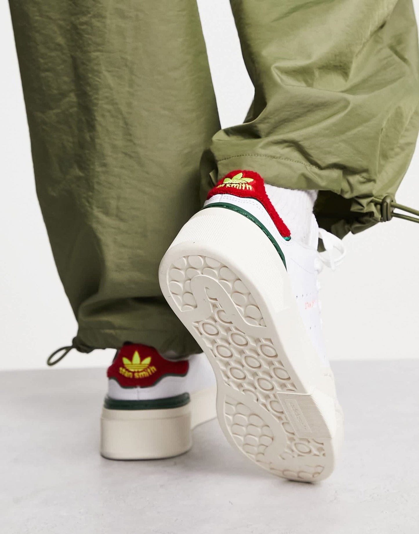 adidas Originals Stan Smith Bonega 2B trainers in white red and green - ASOS Sample Sale EU Store