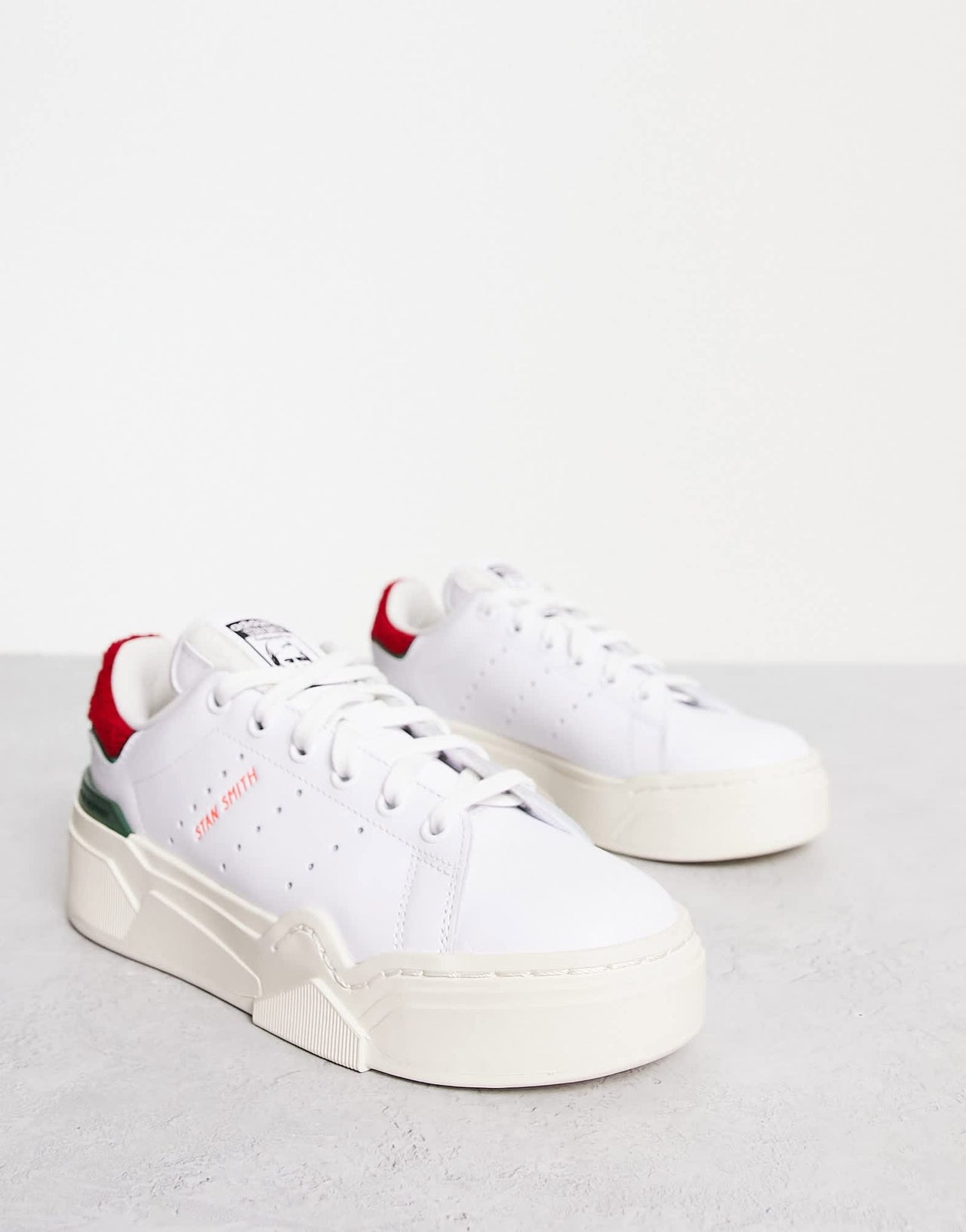 adidas Originals Stan Smith Bonega 2B trainers in white red and green - ASOS Sample Sale EU Store