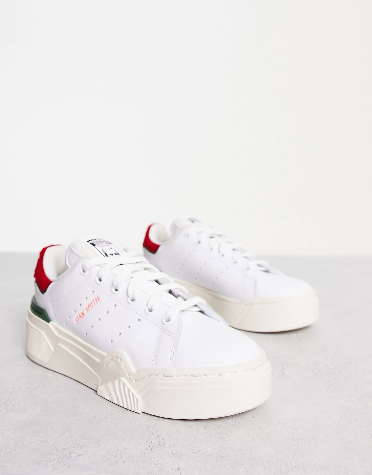 adidas Originals Stan Smith Bonega 2B trainers in white red and green - ASOS Sample Sale EU Store