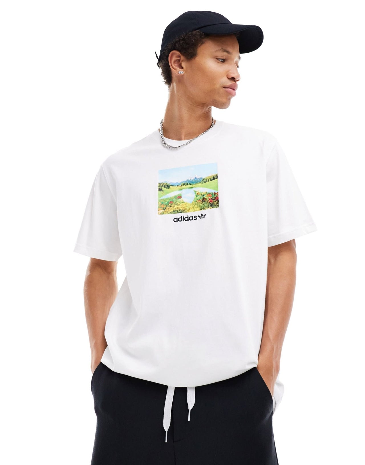 adidas Originals sunrise graphic t-shirt in white - ASOS Sample Sale EU Store