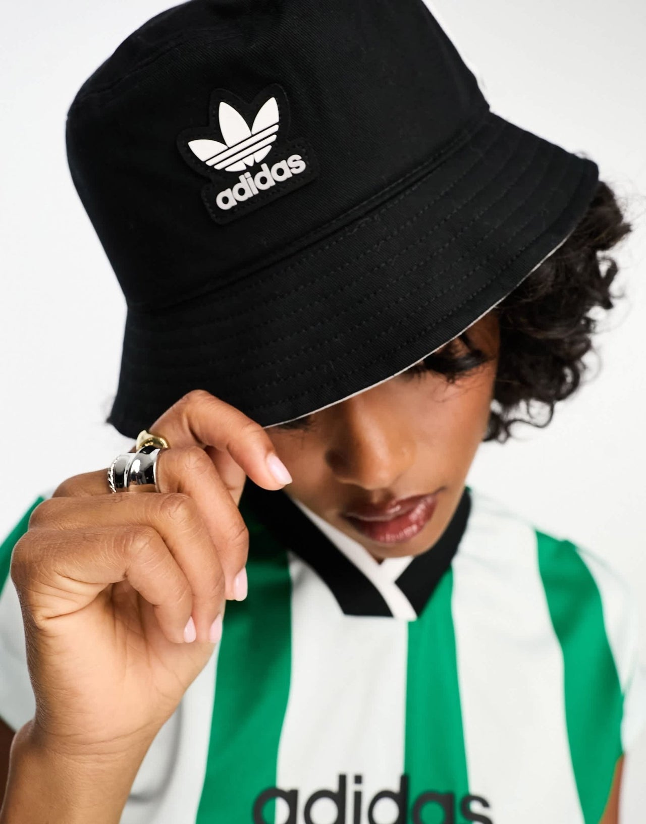 adidas Originals three stripe bucket hat in black - ASOS Sample Sale EU Store