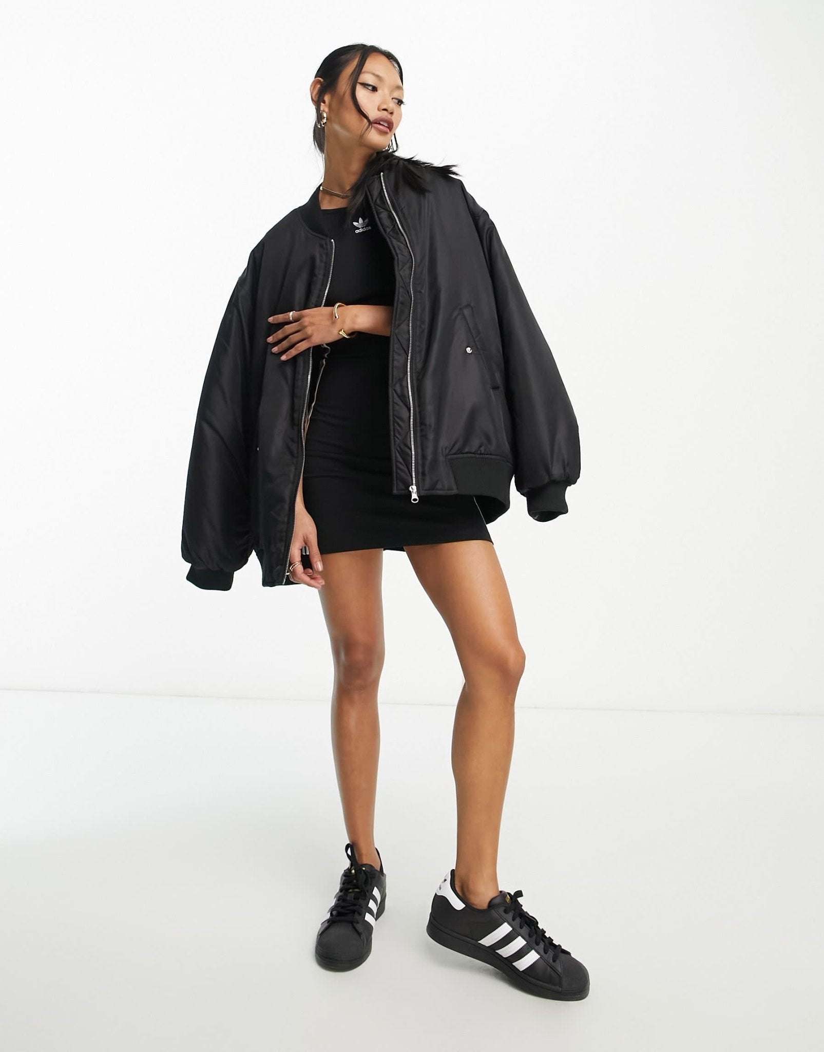 adidas Originals three stripe tank mini dress in black - ASOS Sample Sale EU Store
