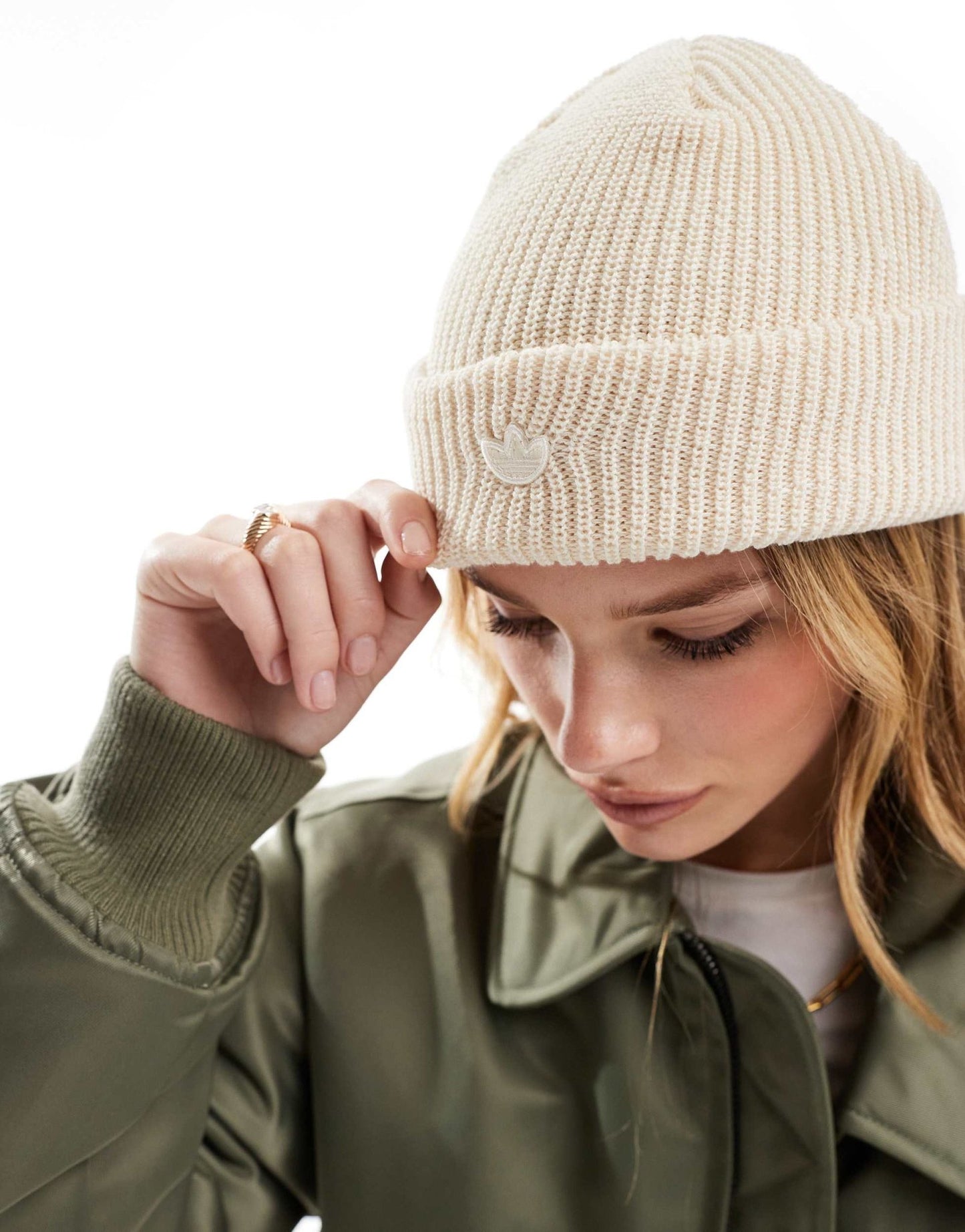 adidas Originals trefoil fisherman beanie in off white - ASOS Sample Sale EU Store
