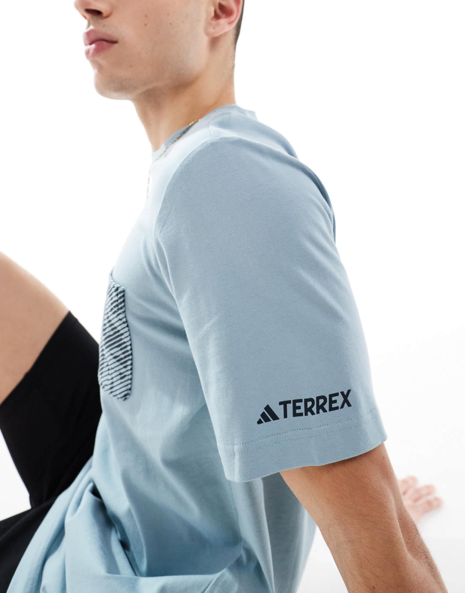 adidas Outdoor Terrex t-shirt with patch pocket in grey - ASOS Sample Sale EU Store