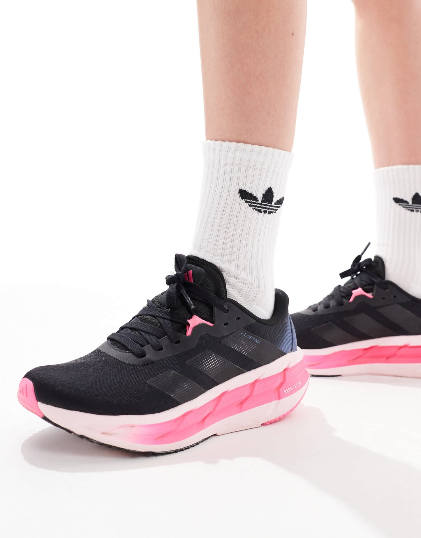adidas Running Adistar 3 trainers in black and pink - ASOS Sample Sale EU Store