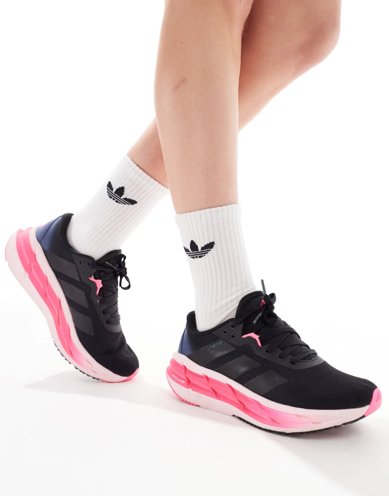 adidas Running Adistar 3 trainers in black and pink - ASOS Sample Sale EU Store