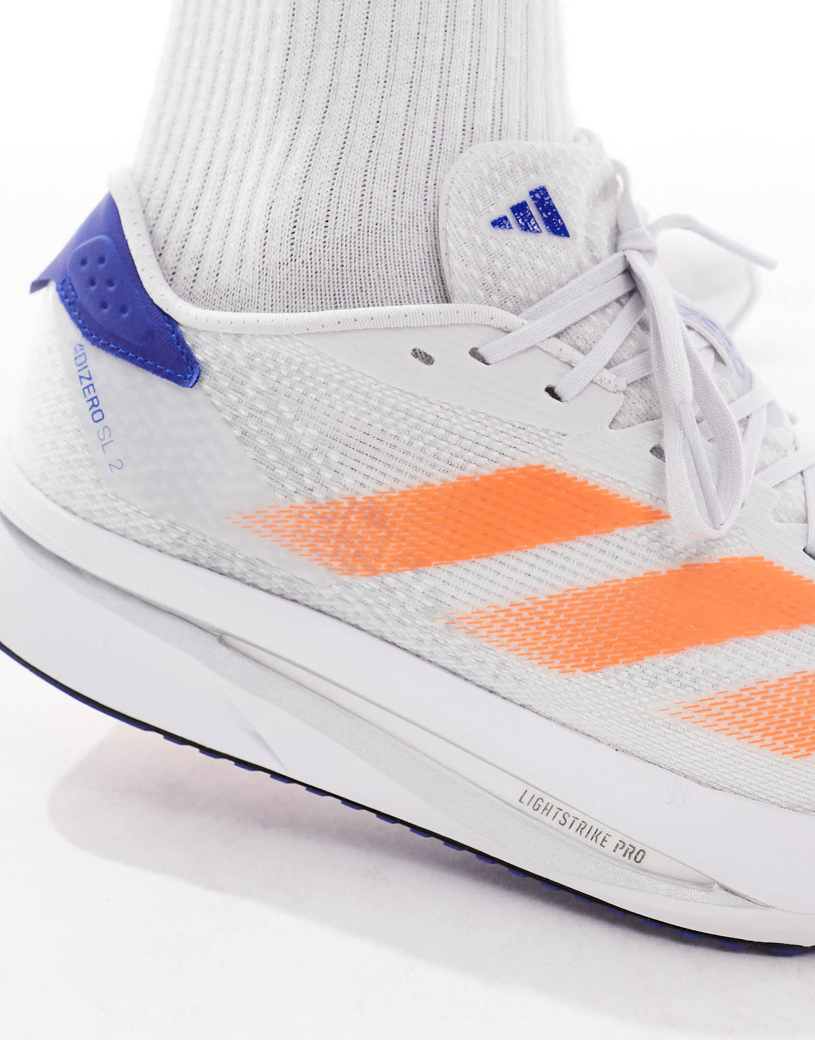 adidas Running Adizero SL2 trainers in grey orange and blue - ASOS Sample Sale EU Store
