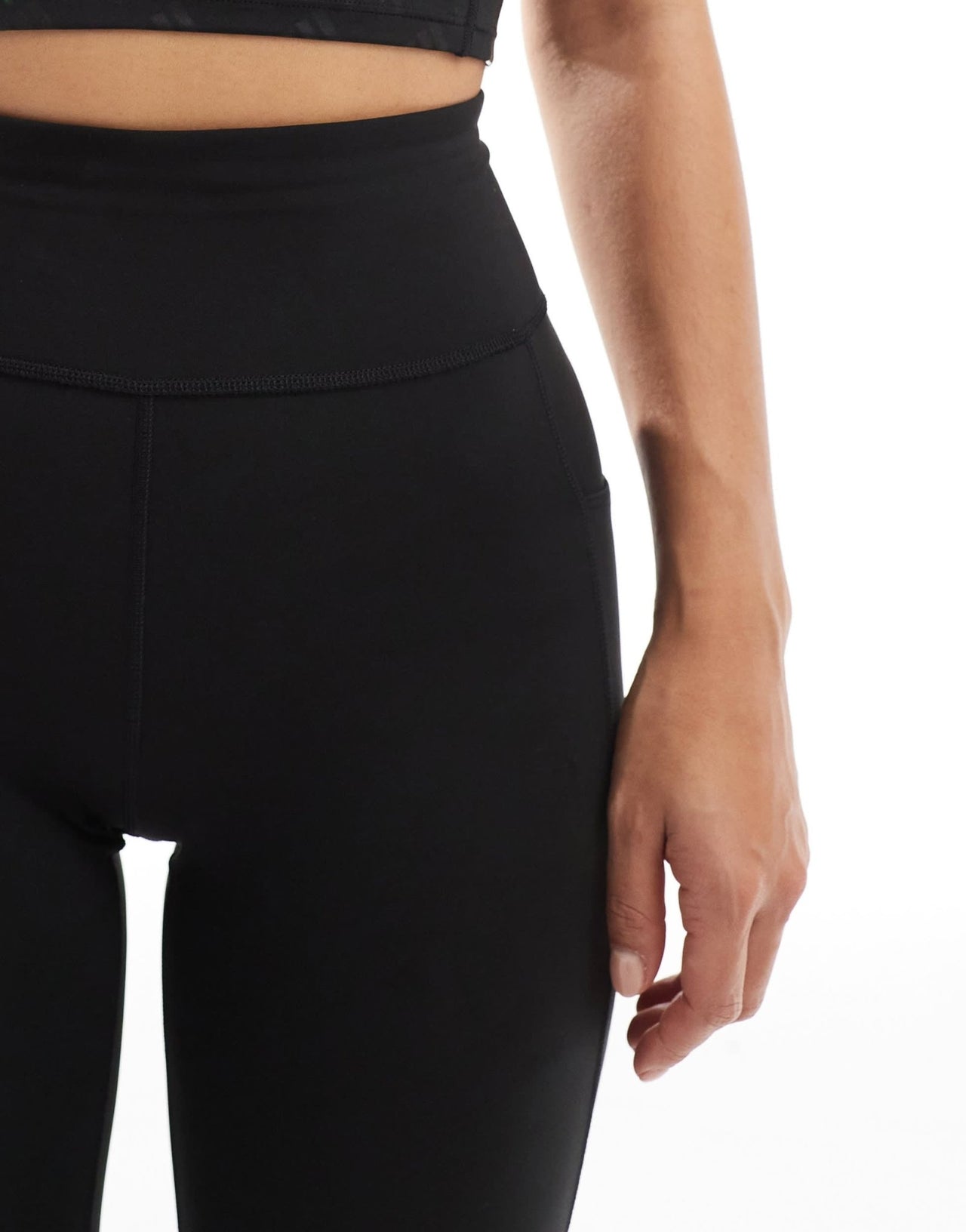adidas Running Own The Run 7/8 leggings with phone pocket in black - ASOS Sample Sale EU Store