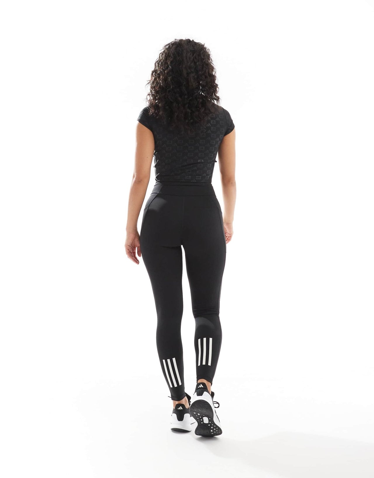 adidas Running Own The Run 7/8 leggings with phone pocket in black - ASOS Sample Sale EU Store