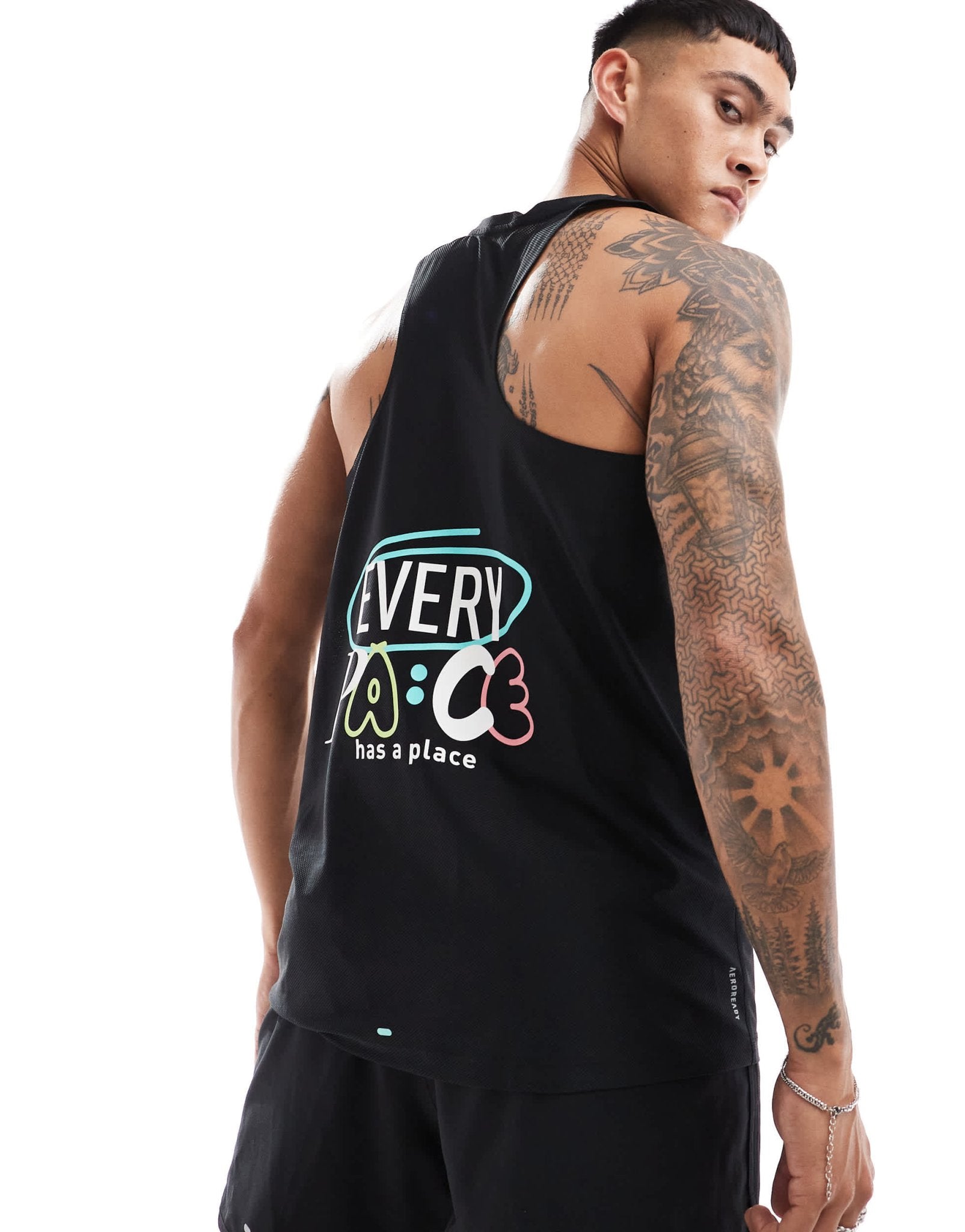 adidas Running Own The Run tank in black - ASOS Sample Sale EU Store